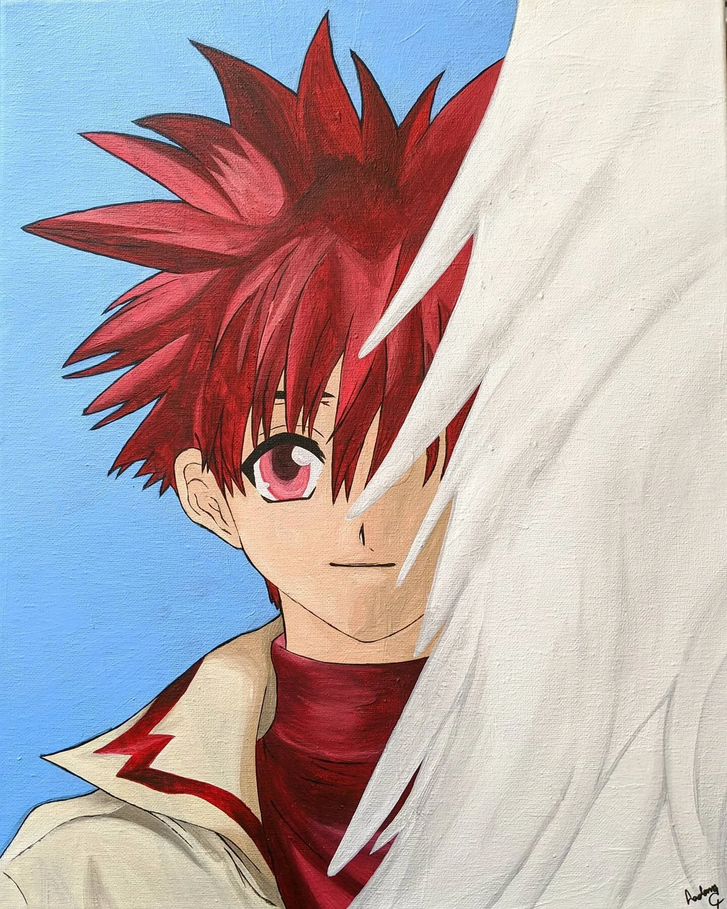 Daisuke Niwa from D.N.Angel (16 X 20&quot; Acrylic Painting)
.
.
.
#acrylicpainting #acrylic #anime #manga #dnangel #daisuke #daisukeniwa #ディーエヌエンジェル #丹羽大助 #yyc #yycartist #localartist #traditionalart