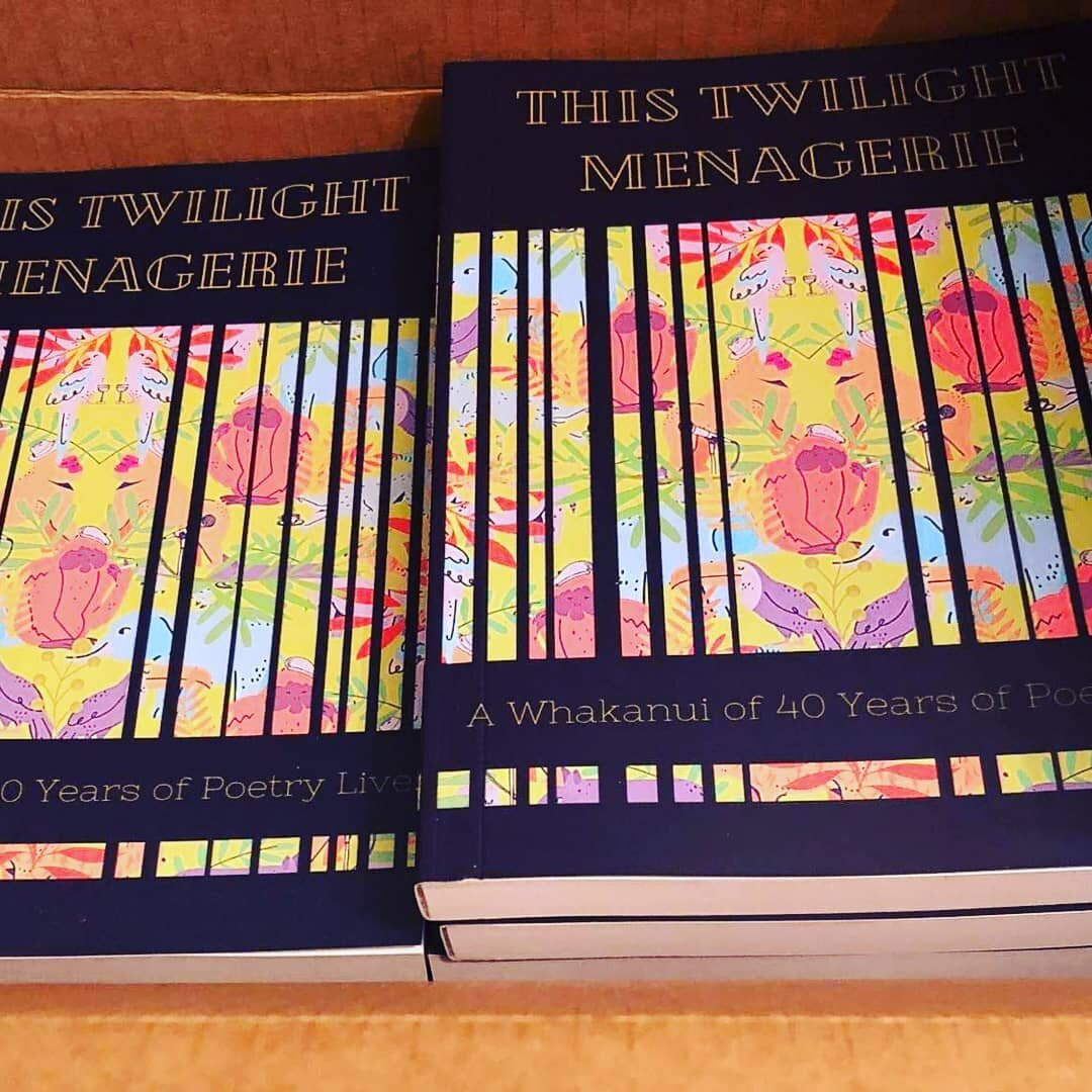 This Twilight Menagerie, co-edited by @samclements3 and myself, has arrived in beautiful book form! Very excited to share with everyone what the whole MC team has done for @poetrylivenz! 

Launch details to come! If you fancy yourself a copy, check o