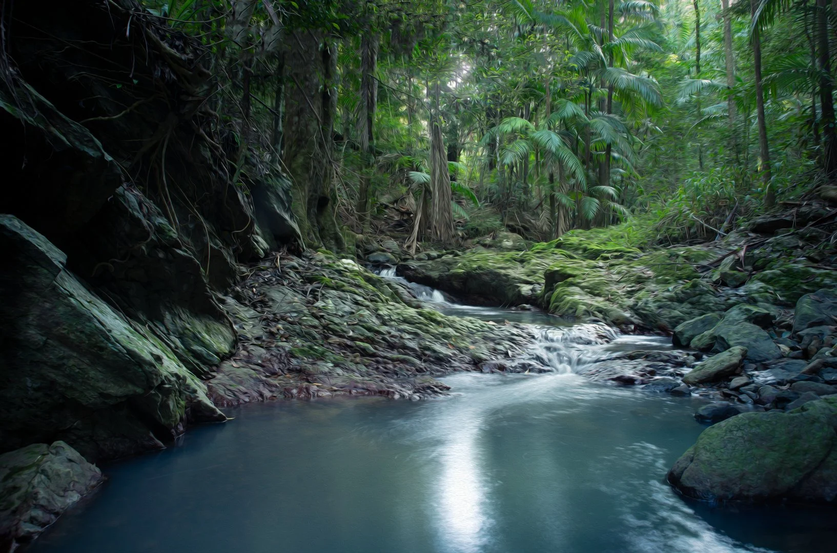 Painterly View Bilambil Creek .jpg