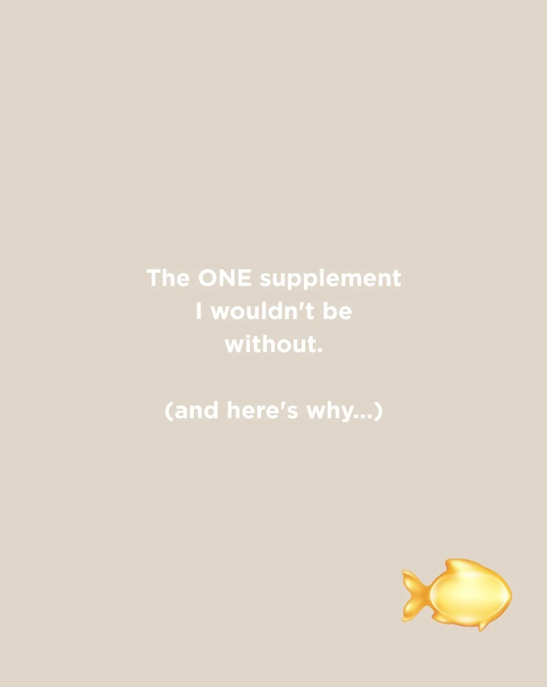 If I could only choose one supplement for skin health, it would be a quality omega-3. 🐟 

Not because it&rsquo;s trendy.

Not because it&rsquo;s a quick fix.

Because healthy skin starts with healthy cell membranes🧬 
Essential fatty acids help supp