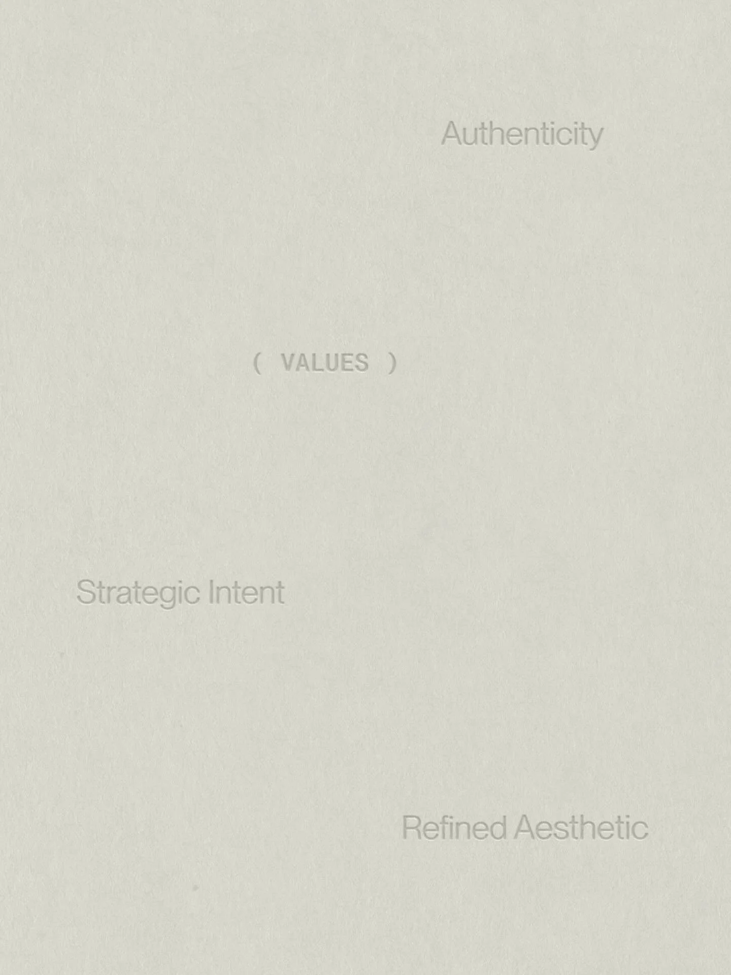 Every brand I work with starts with intention.

It&rsquo;s about more than just looking good &mdash; it&rsquo;s about creating an identity that truly reflects who you are, connects with your audience, and sets you apart, with three key values. Though