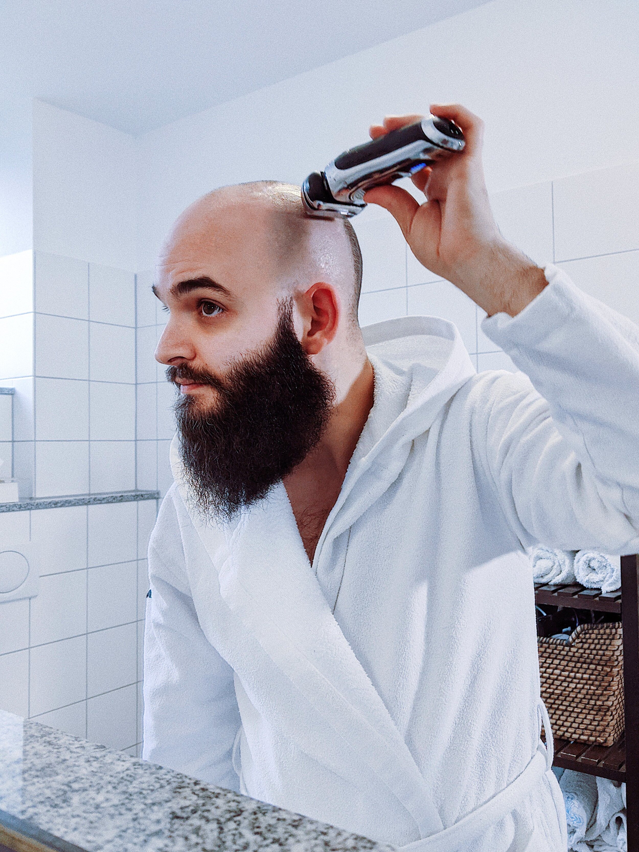 Glatze rasieren frau geschichte