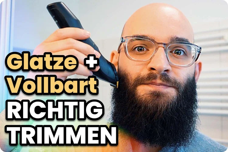 Glatze Mit Vollbart