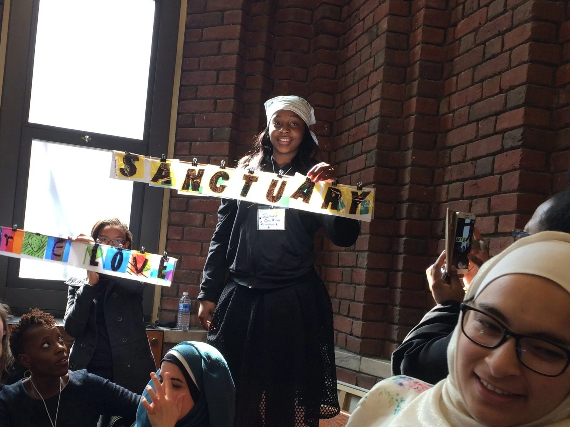  Just add light.  Illuminated Words were part of LitWorld’s presentation during the United Nations’ 60th annual Commission on the Status of Women, NYC 2016 