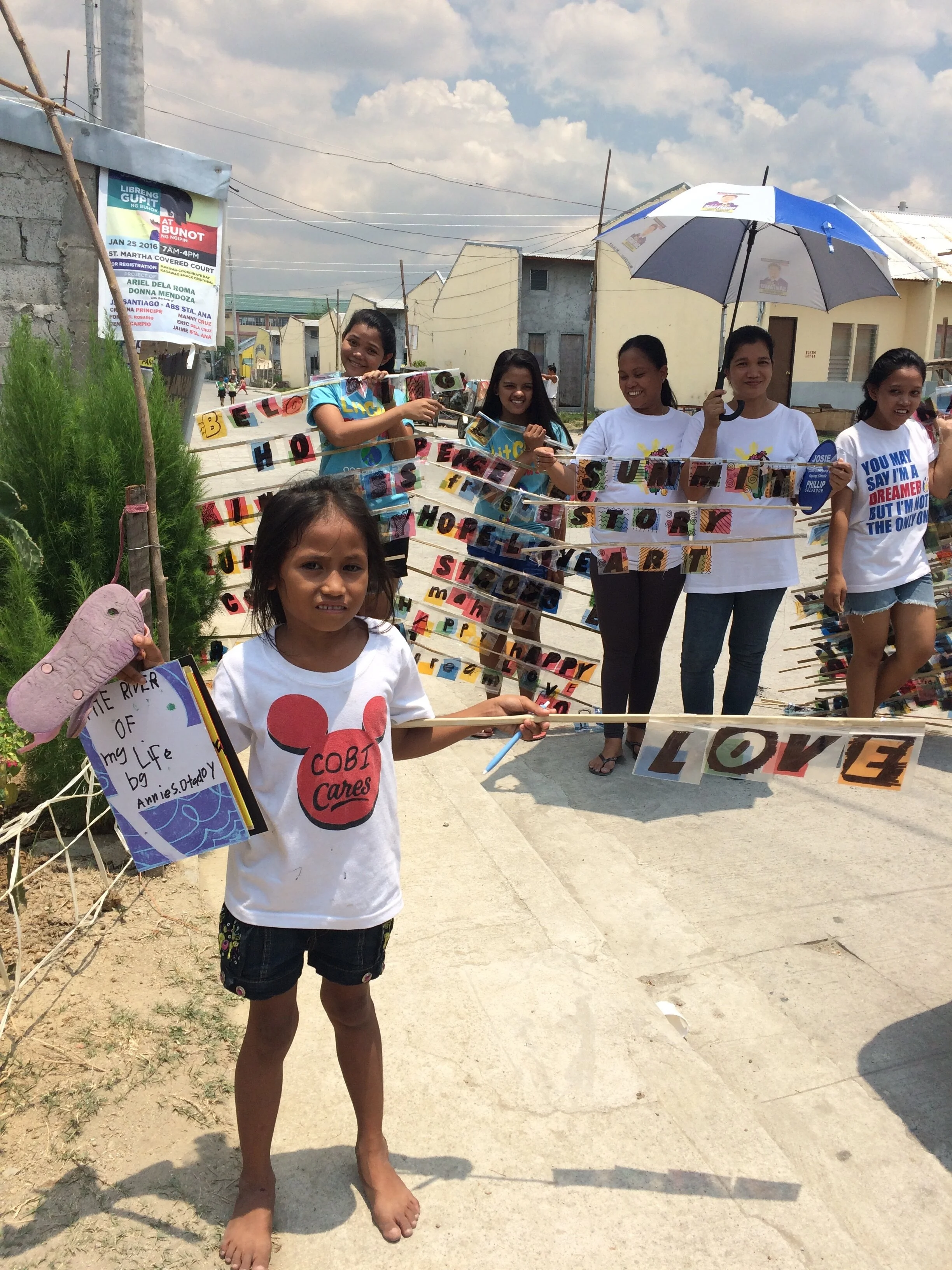  A living, walking installation of our Illuminated Words 
