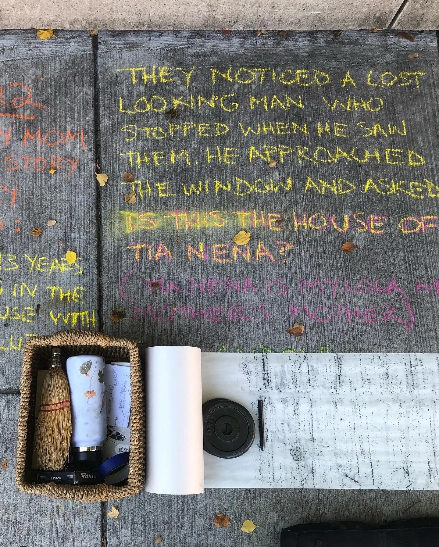  First person oral history about the Bataan Death March, transcribed on the sidewalk outside the Philippine Embassy, Bataan Street NW, Washington DC (1 of 4) 