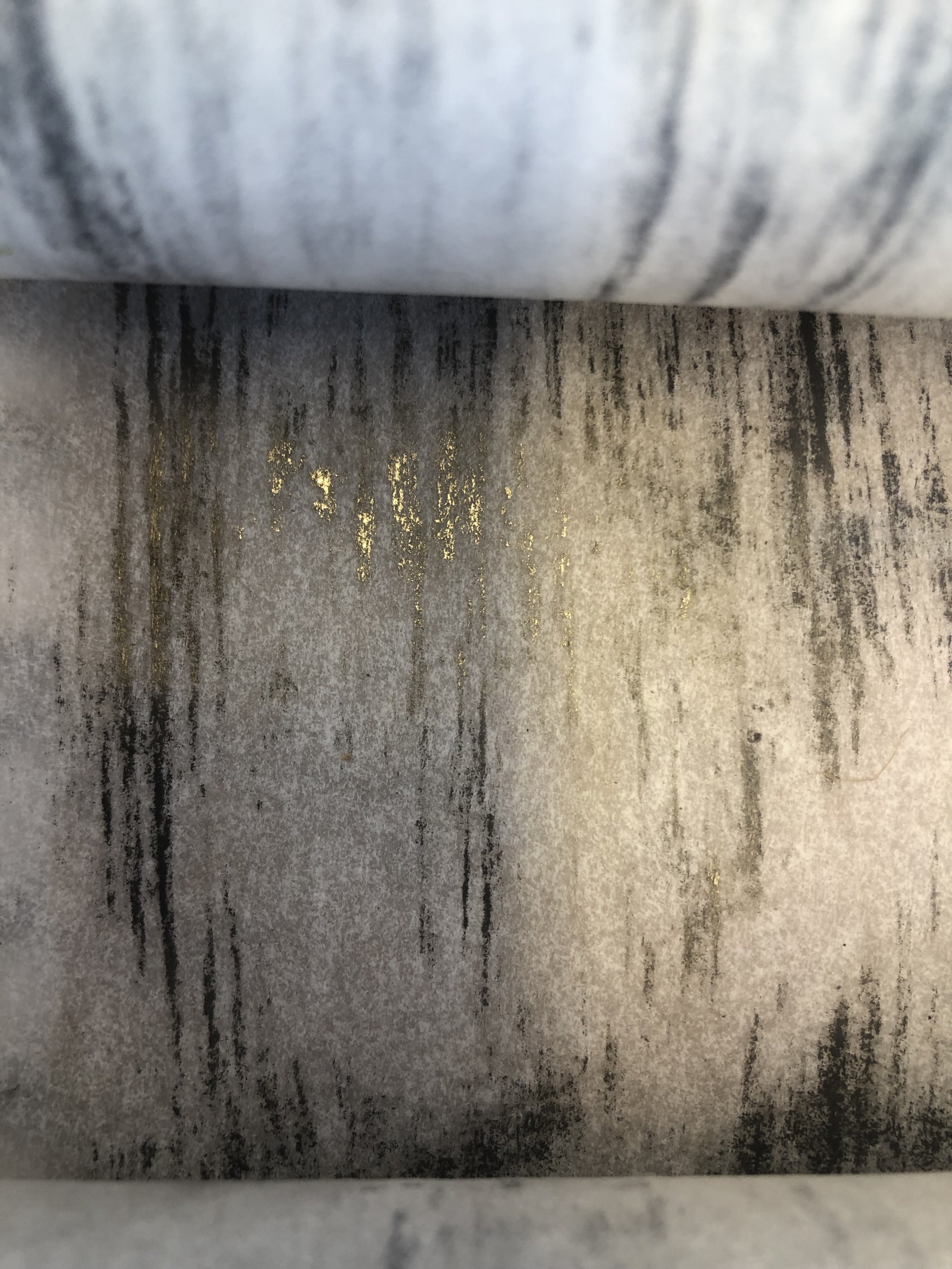Rubbing of the original wood floorboards