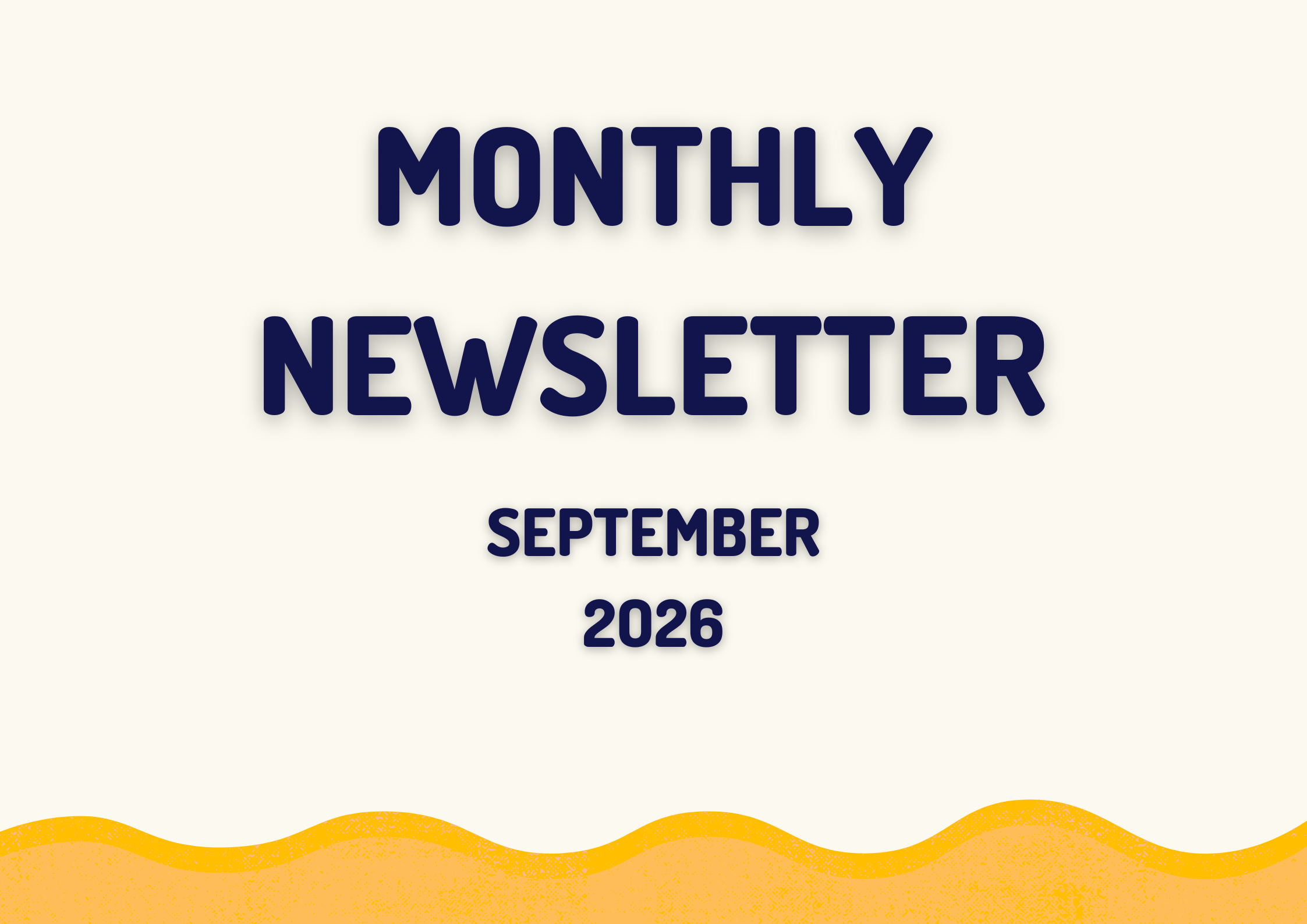 September 2026 Newsletter