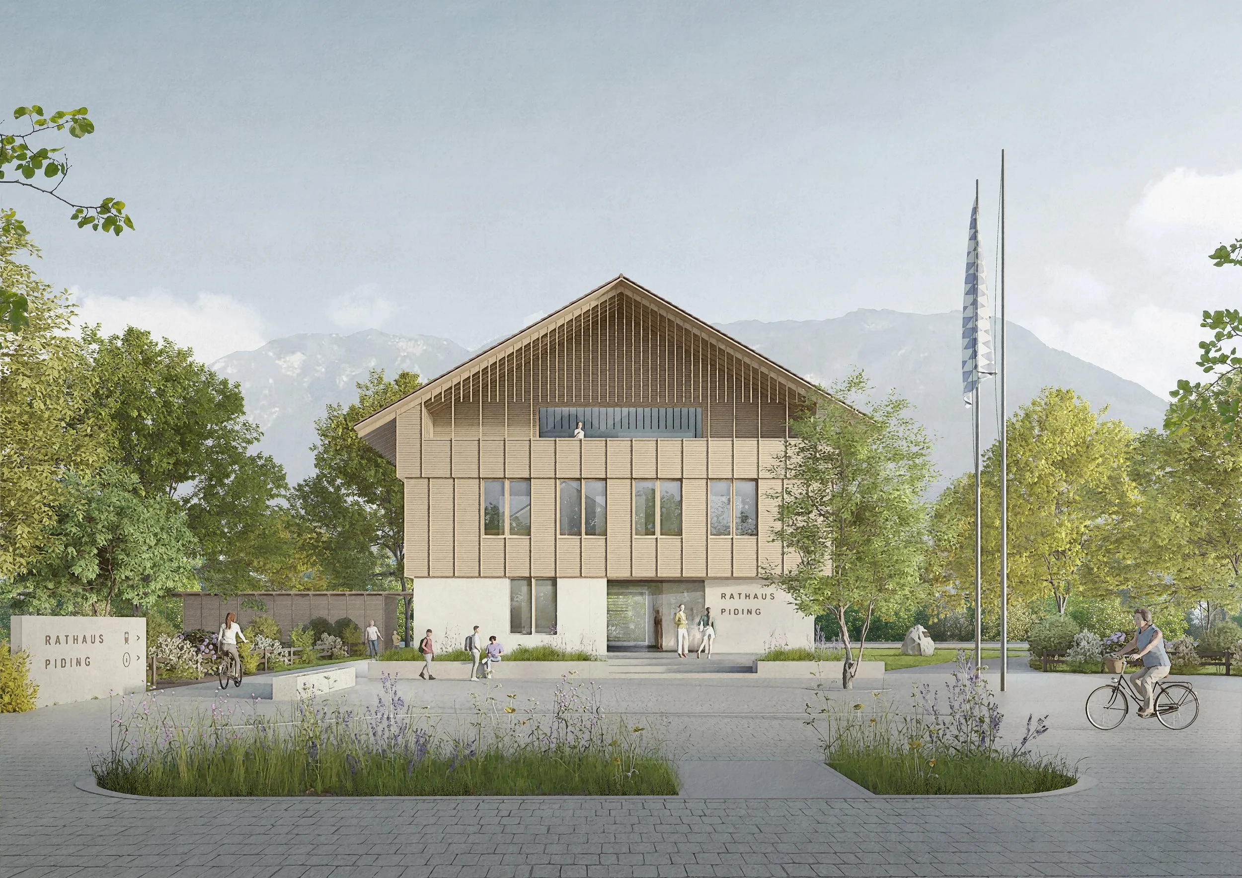 Neubau Rathaus Piding – 1. Preis Wettbewerb