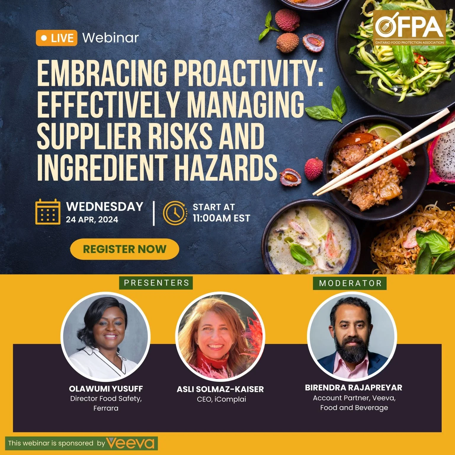  Webinar: Effectively Managing Supplier and Ingredient Hazards
