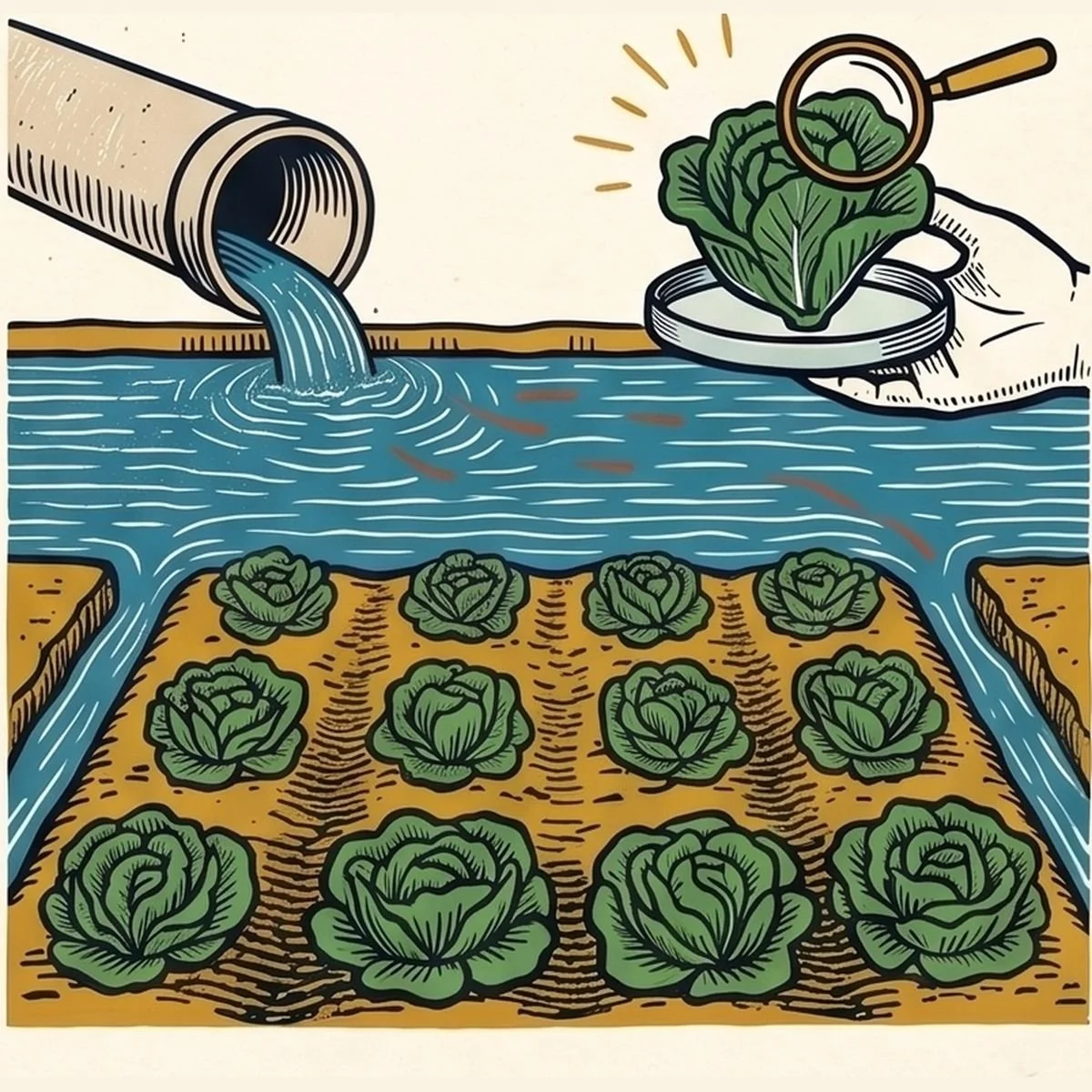 A lettuce leaf gets tested for a few hours of its life. The water it drank for weeks is never tested at all.