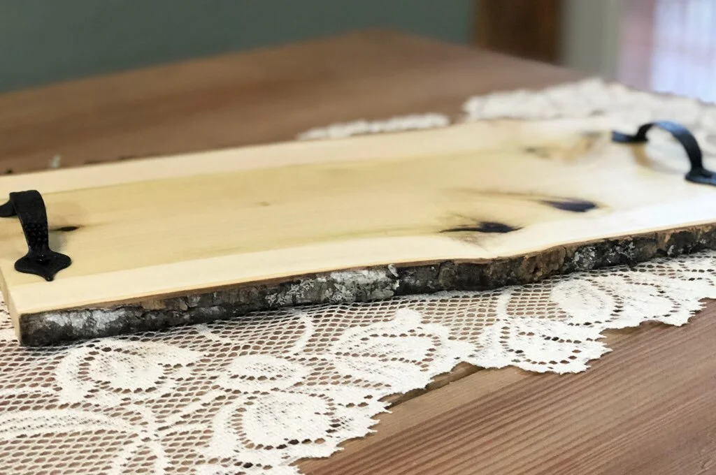 Live Edge Wood Slab Serving Tray Charcuterie Board Rustic Wood Supply