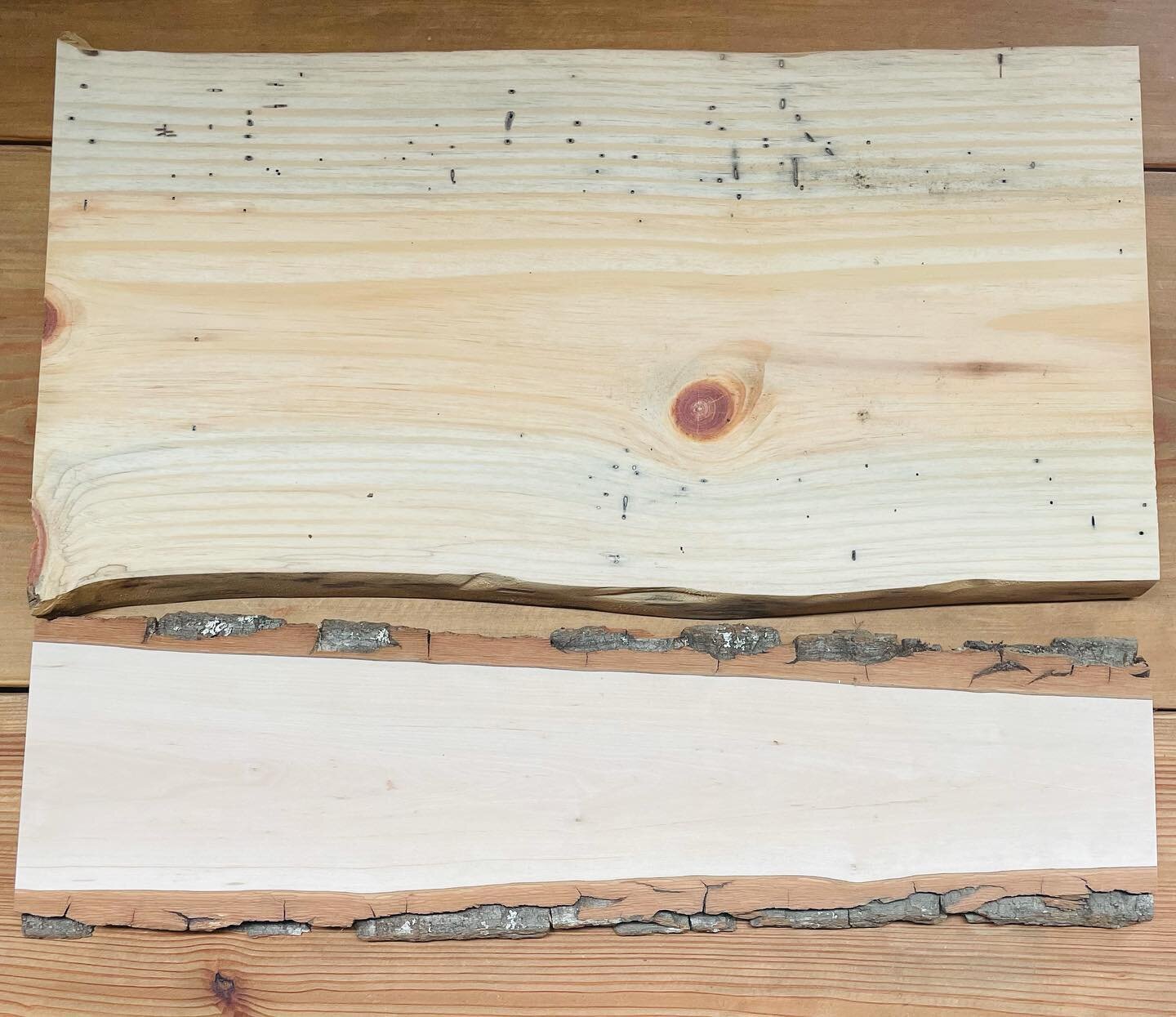 GIVEAWAY TIME!! 

The winner will get these 2 beautiful slabs. The larger piece is pine and the smaller piece is sourwood. 😊

How to enter:
1. Follow us @rusticwoodsupply
2. Like and Save this post (both are important for post visibility).
3. Tag yo