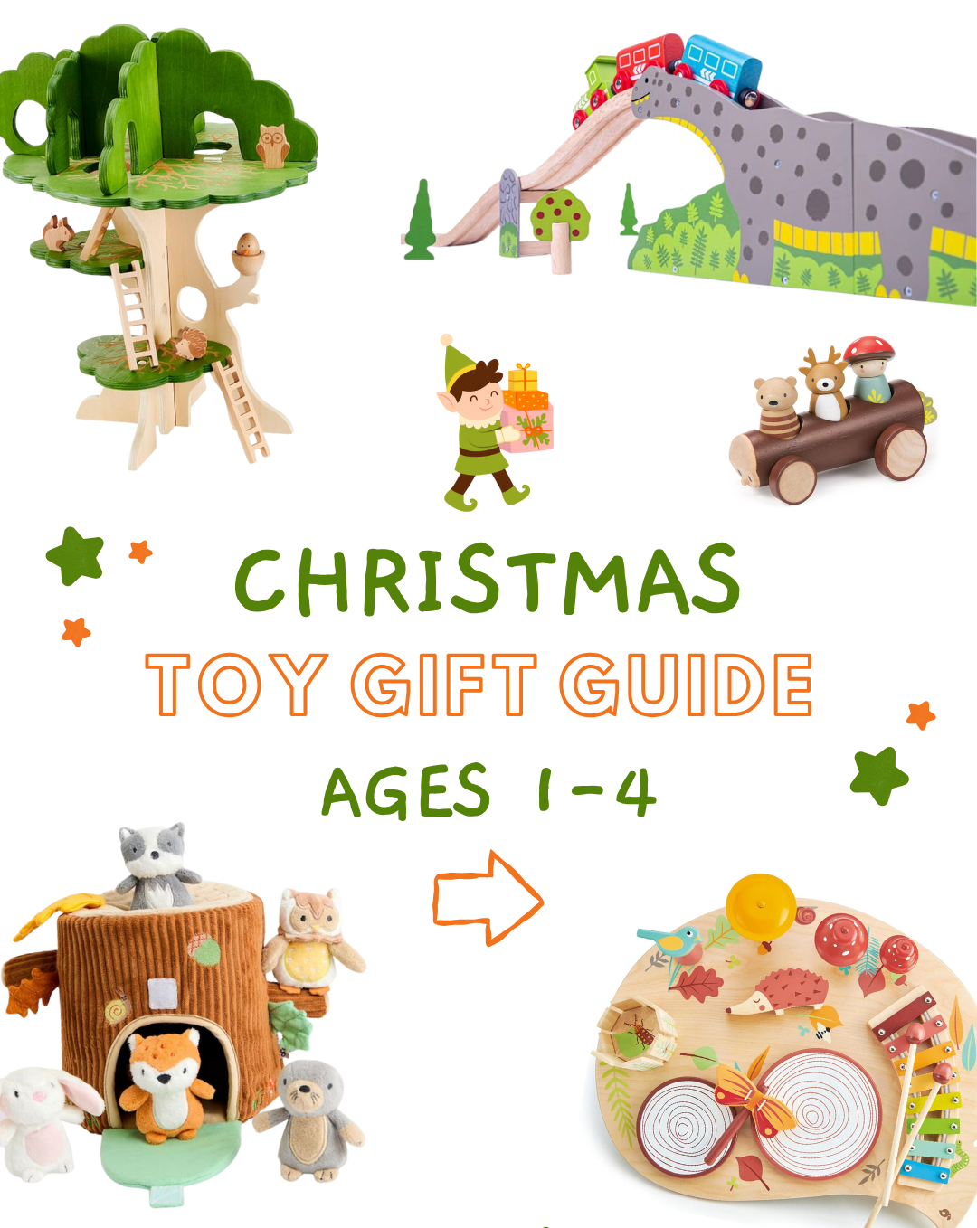 Christmas Toy Gift Guide Ages 1 - 4