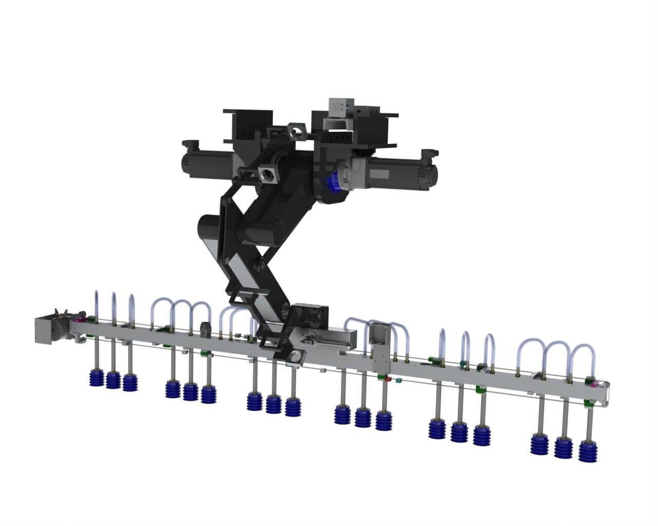 The industrial automated systems engineering innovative suspended mount SR-56 with tooling
