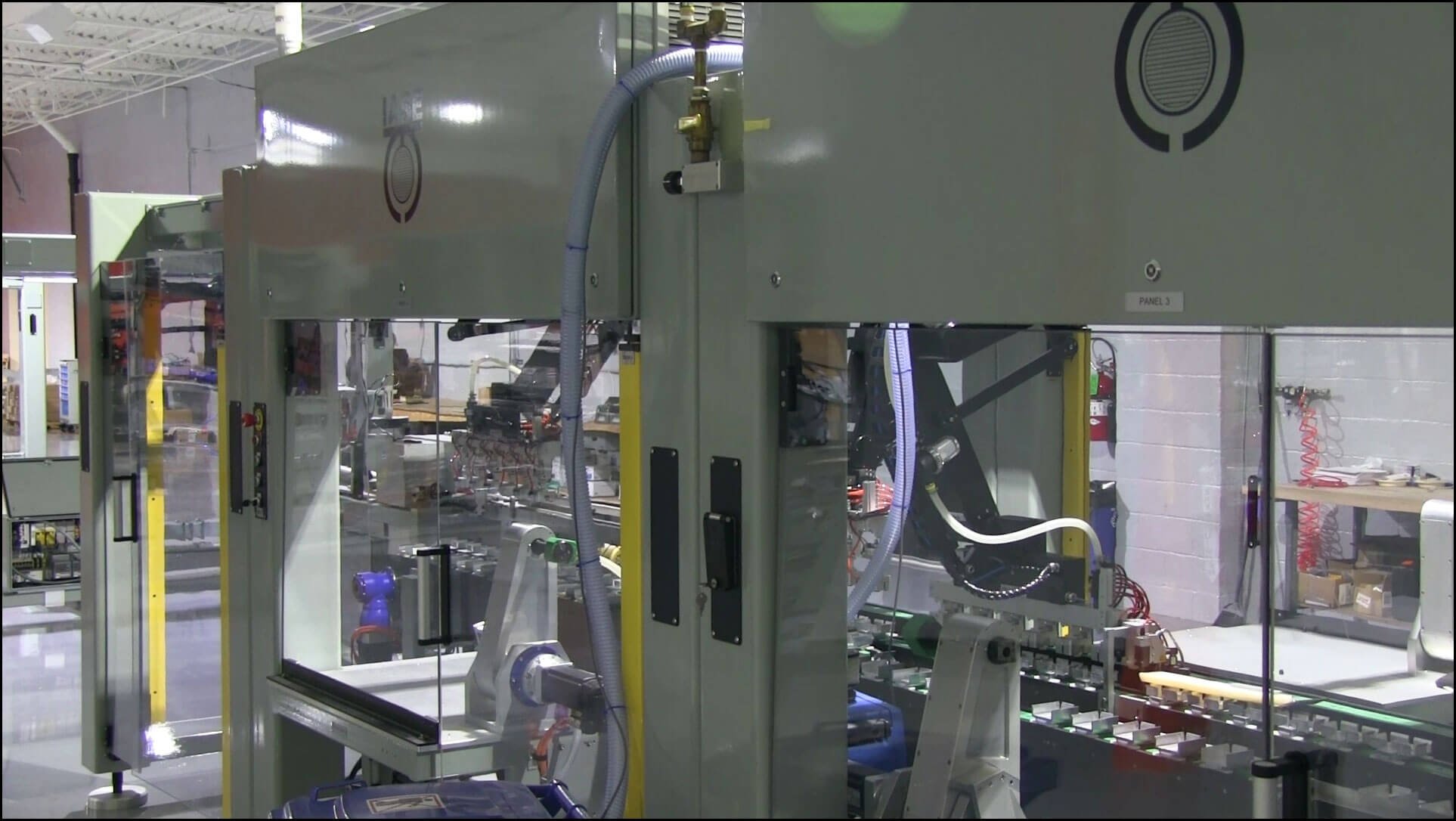 Outside the IASE modular frame packaging machine design