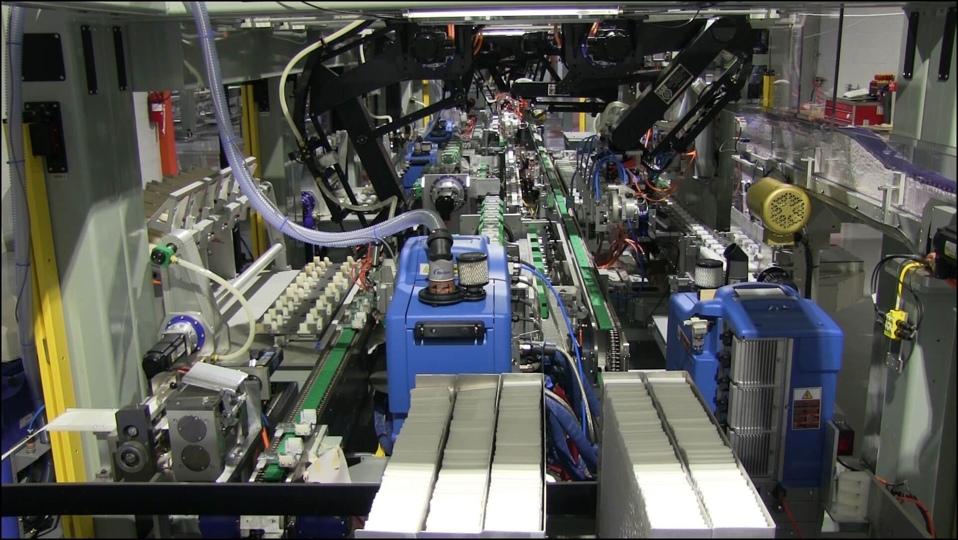 Industrial automation systems engineering ACL-800 machine wide shot of engine