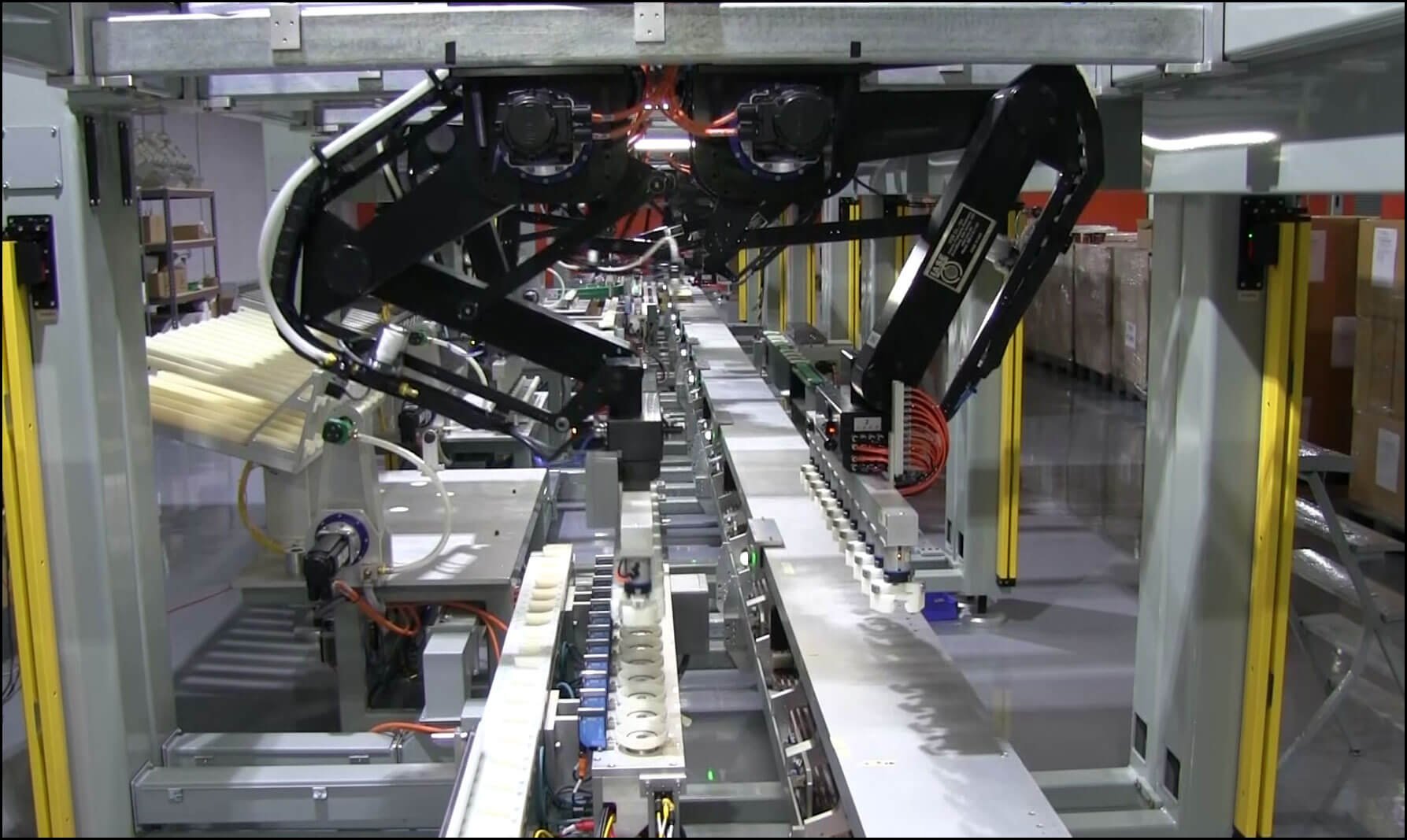SR-56 robotic configuration in motion with the in feed module