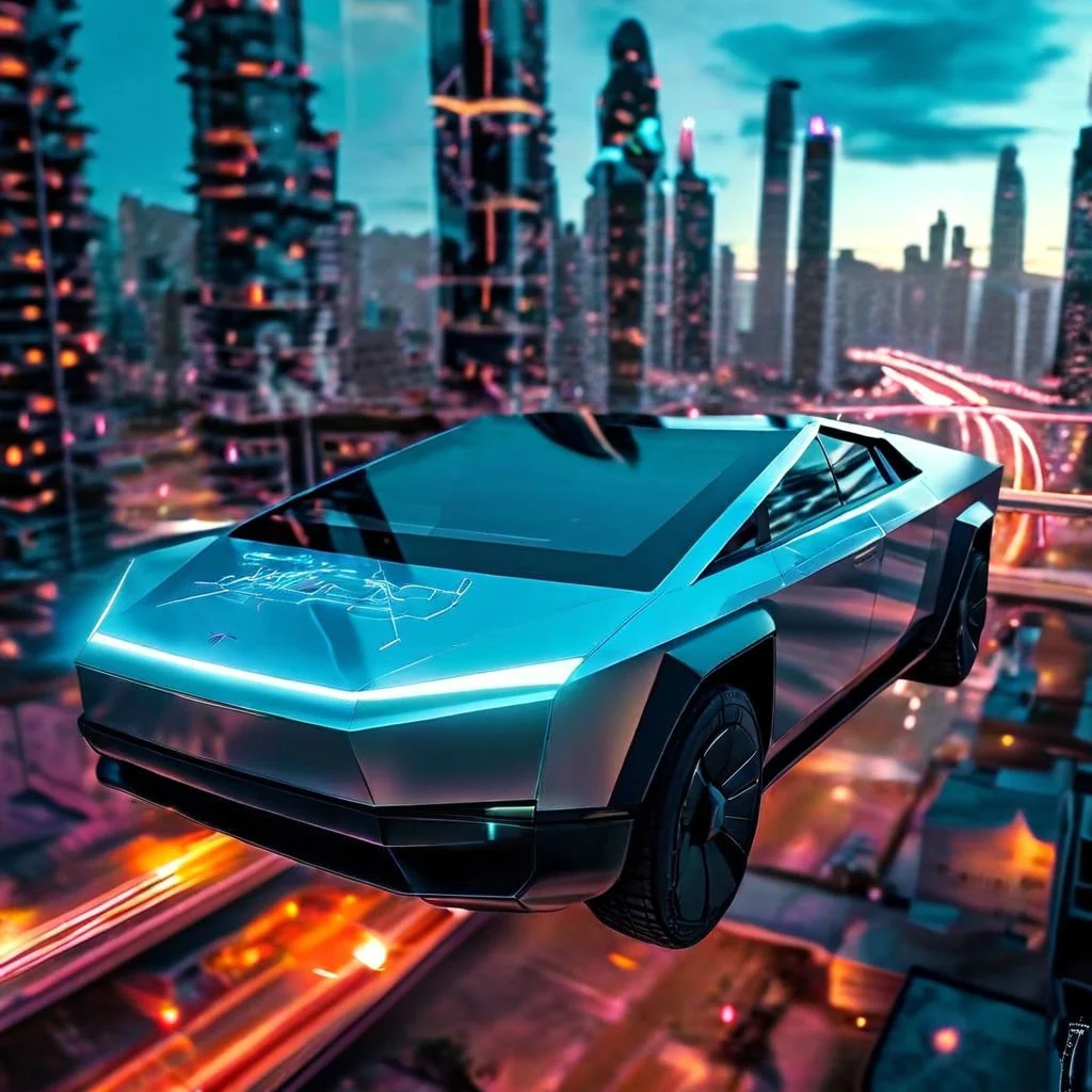 Neon Quantum Frontier : Cyberpunk Texas