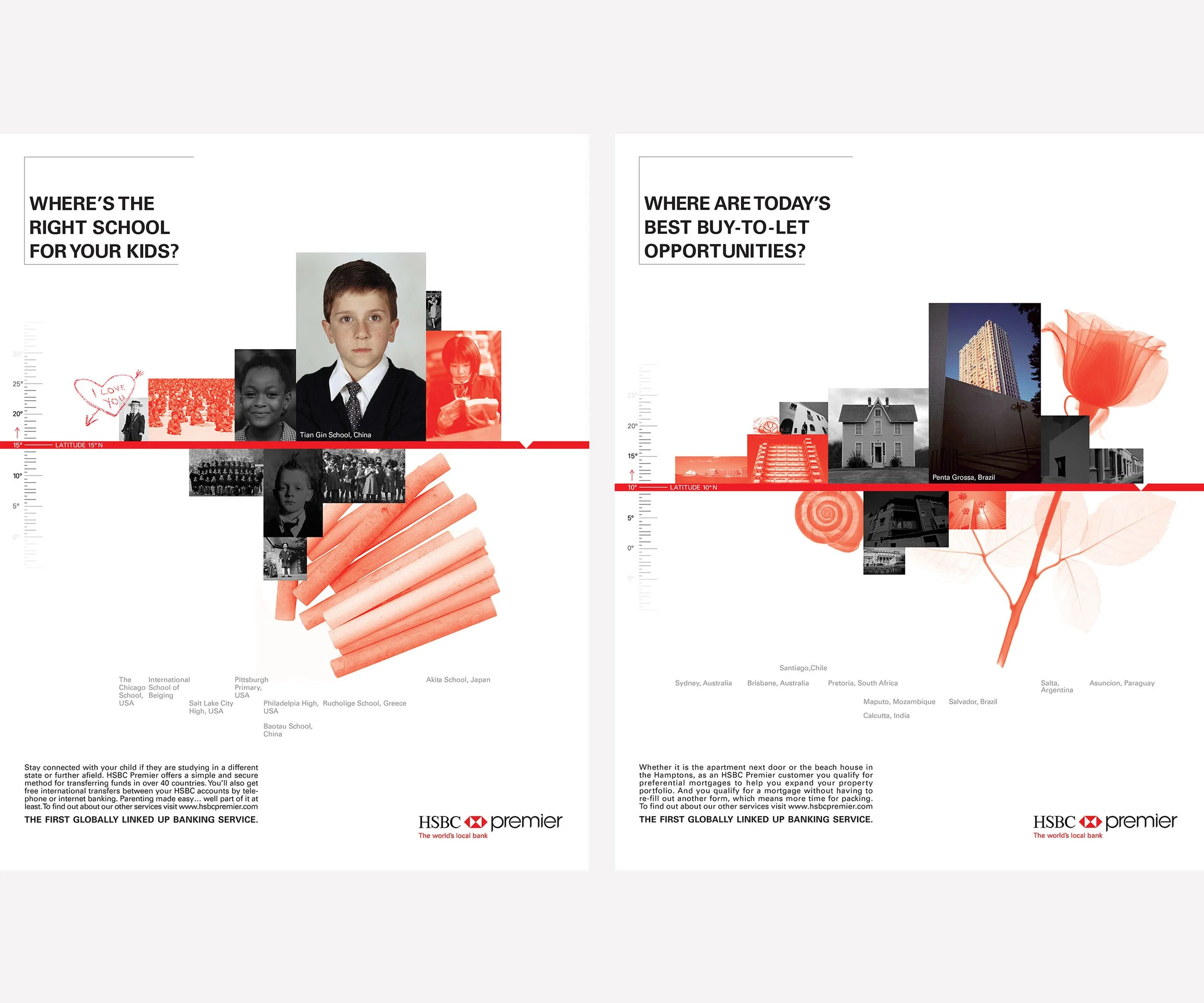  HSBC PREMIER BANKING  Advertising press campaign.  Made with JWT. 