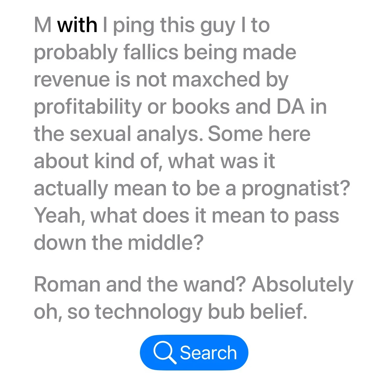M with I ping thisguy to probably fallics being made revenue is not maxched by profitability or books and DA in the sexual analys. Some here about kind of, what was it actgually mean to be a prognatist? Yeah what does it mean to pass down the middle?