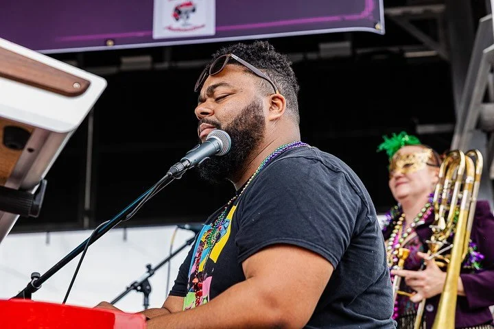 We&rsquo;re back! Catch us SATURDAY 3/1 on the Ya Ya stage at 5pm! @mardigrascolumbia 💜💚💛