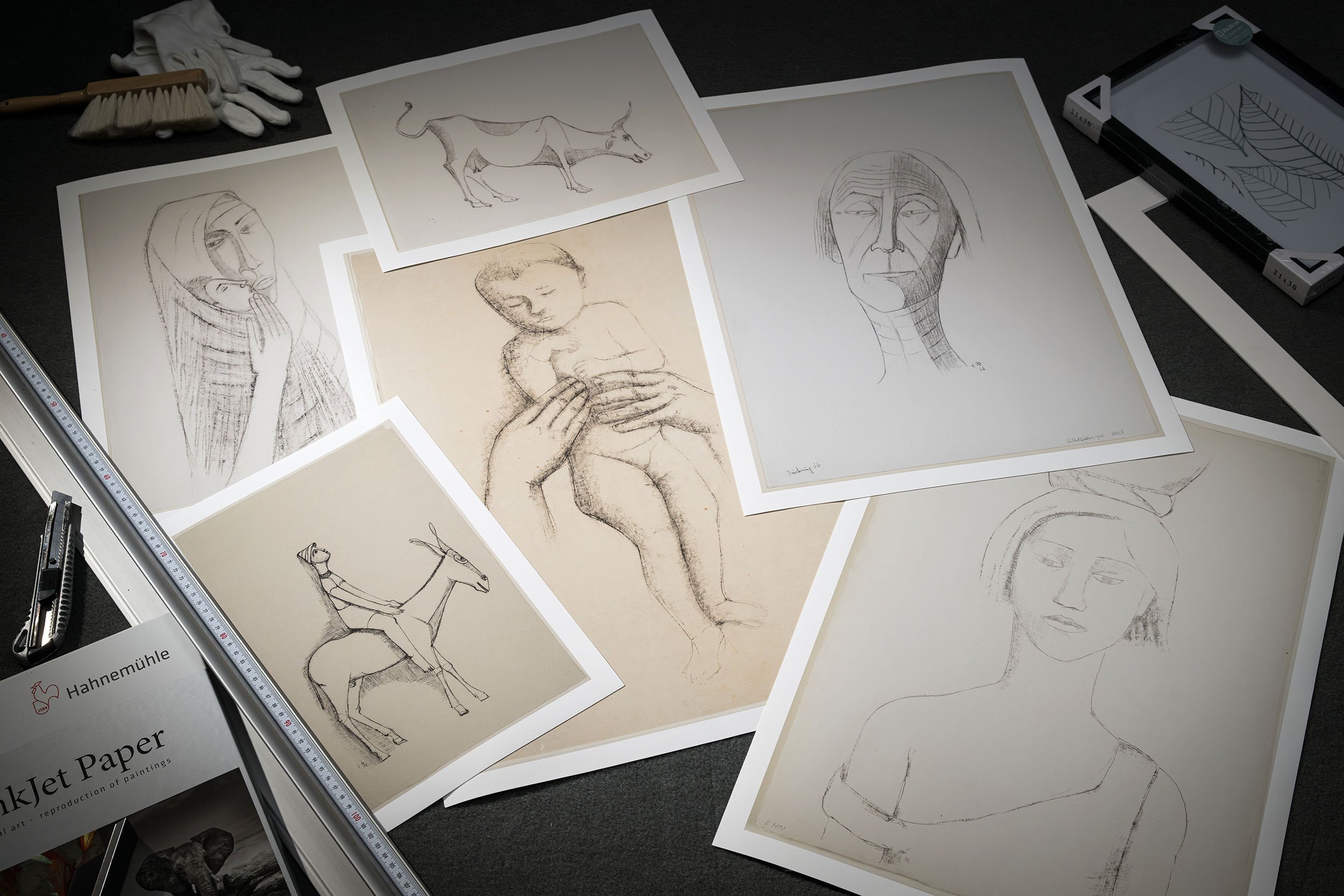 Faksimile Drucke von Emy Roder Zeichnungen nach digitalen Reproduktionen von Rolf Nachbar