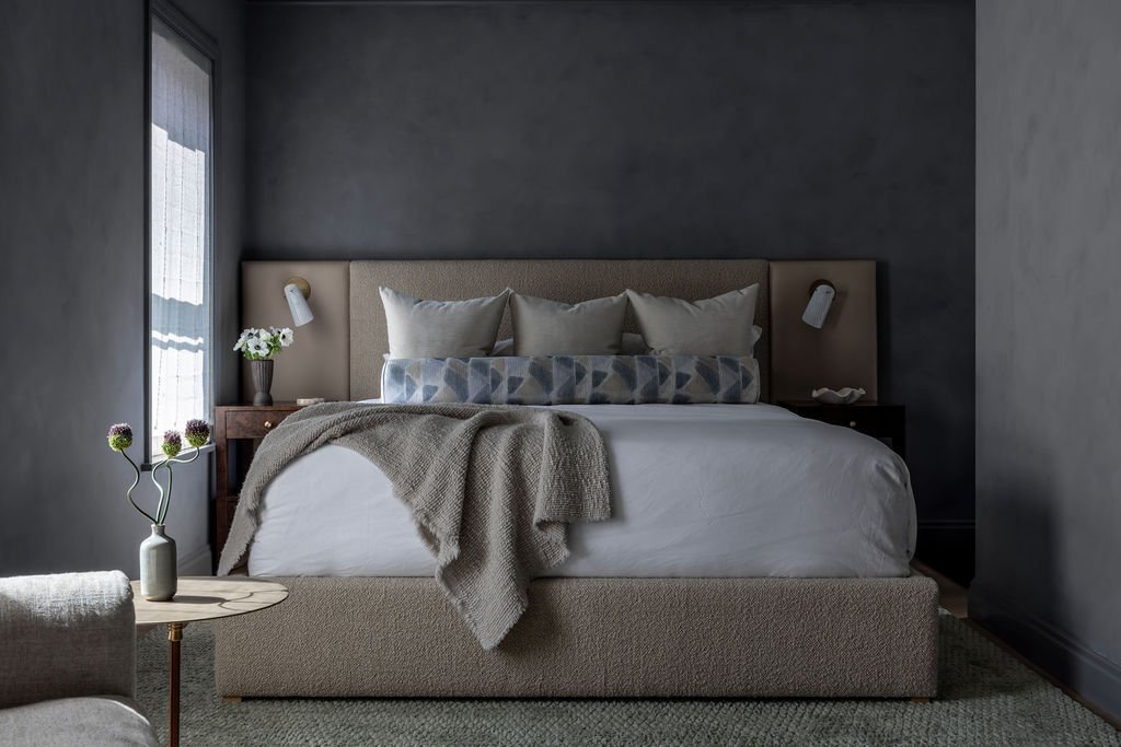 Primary bedroom bed detail