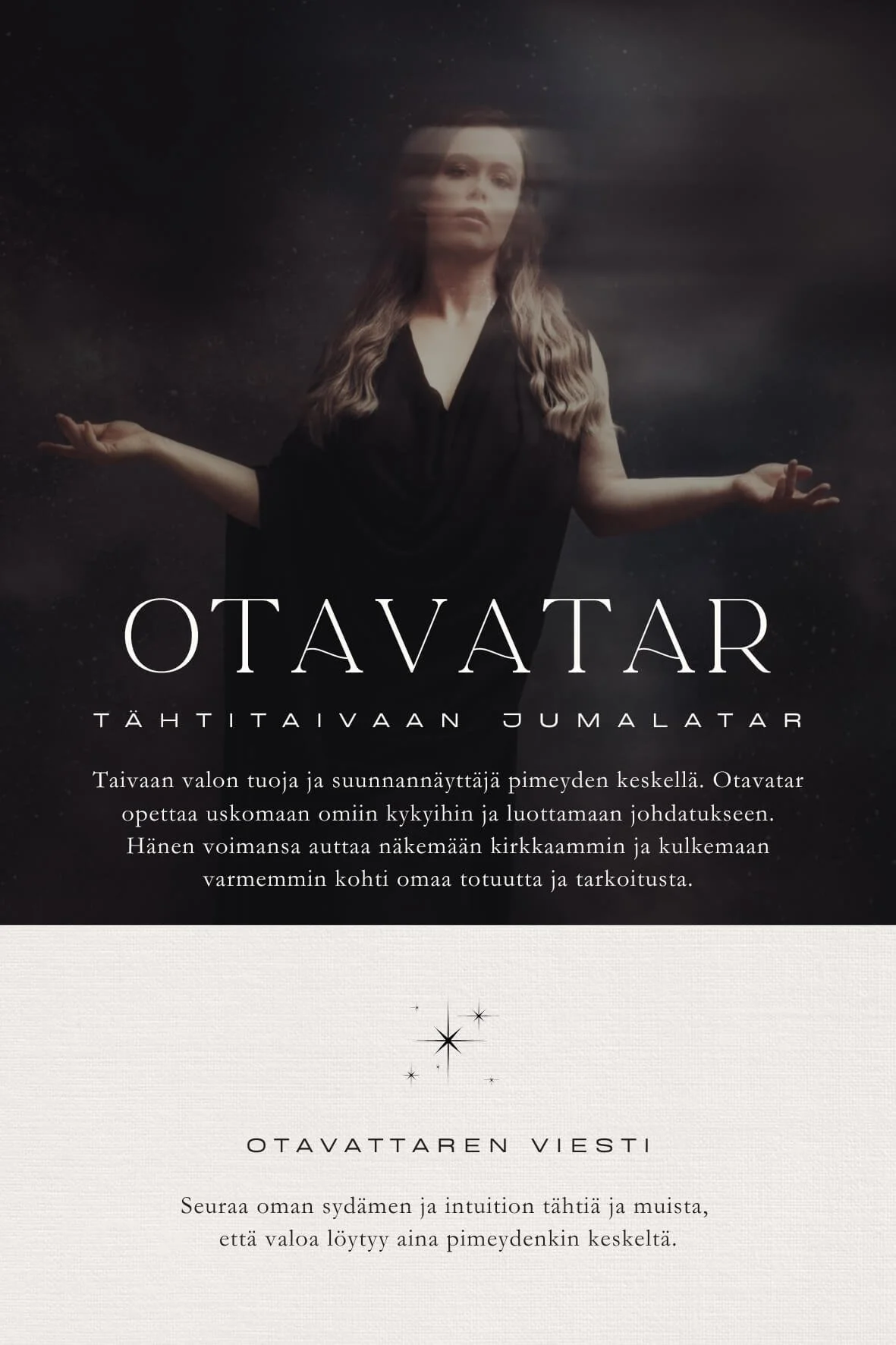 Otavatar tähtitaivaan jumalatar