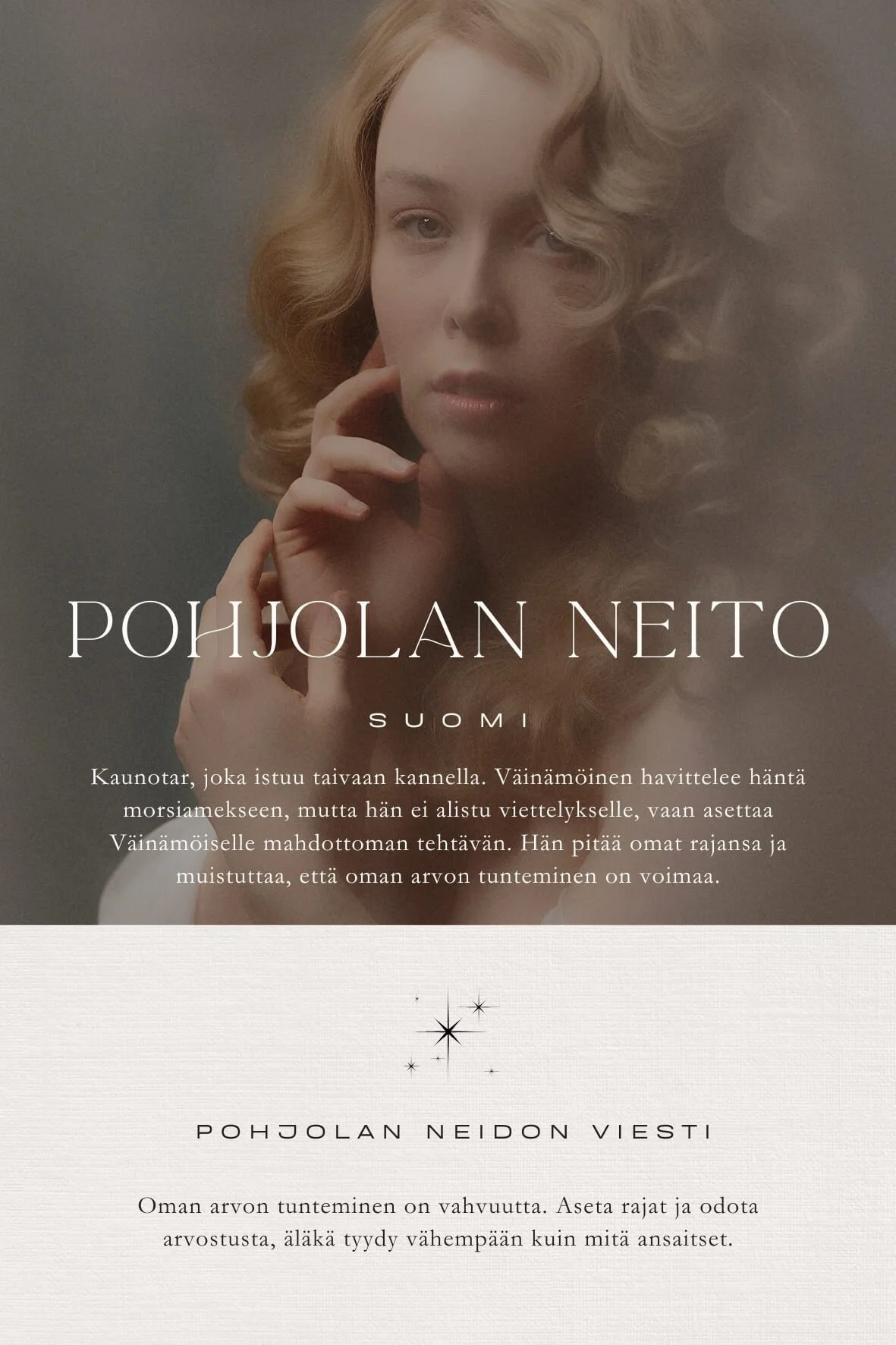 Pohjolan neito jumalatarkuvaus
