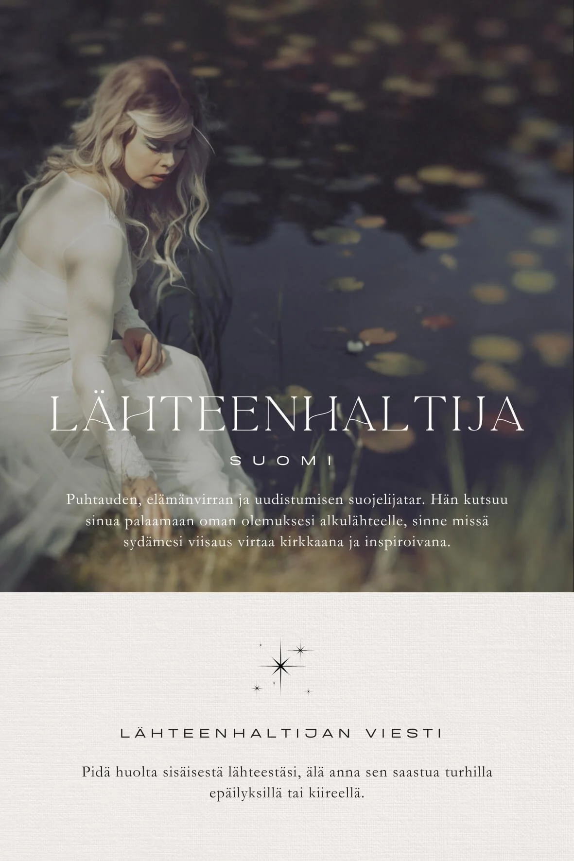 Lähteenhaltija jumalatarkuvaus