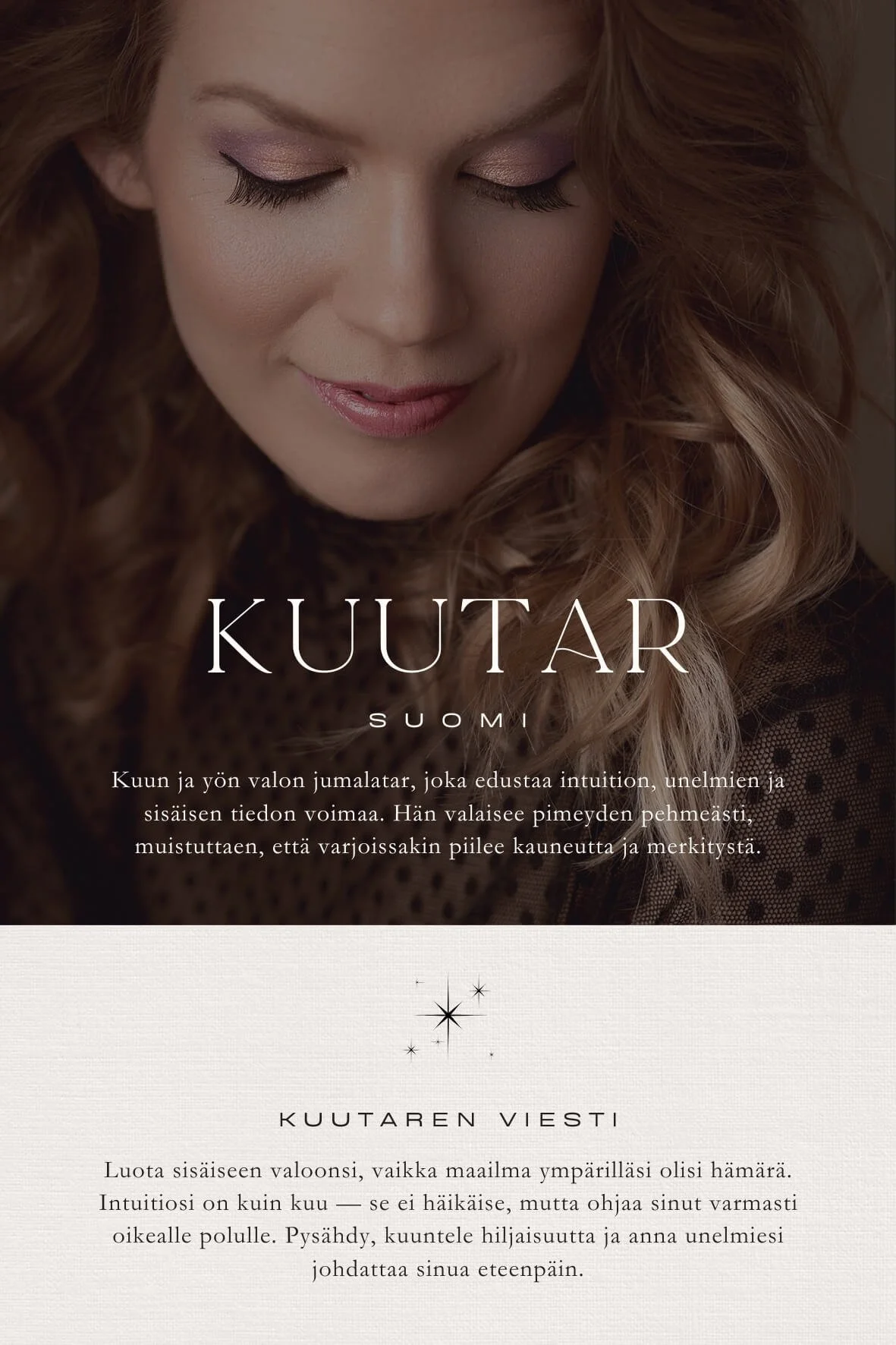 Kuutar kuun ja yön valon jumalatar