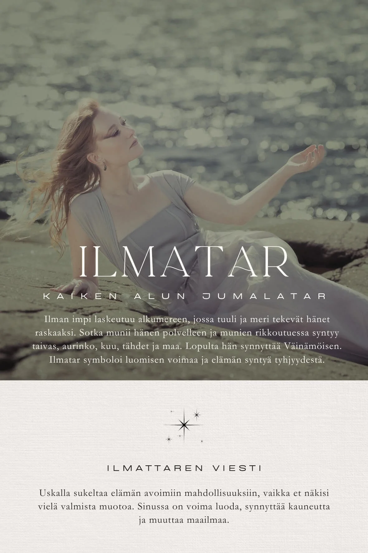 Kaiken alun jumalatar Ilmatar