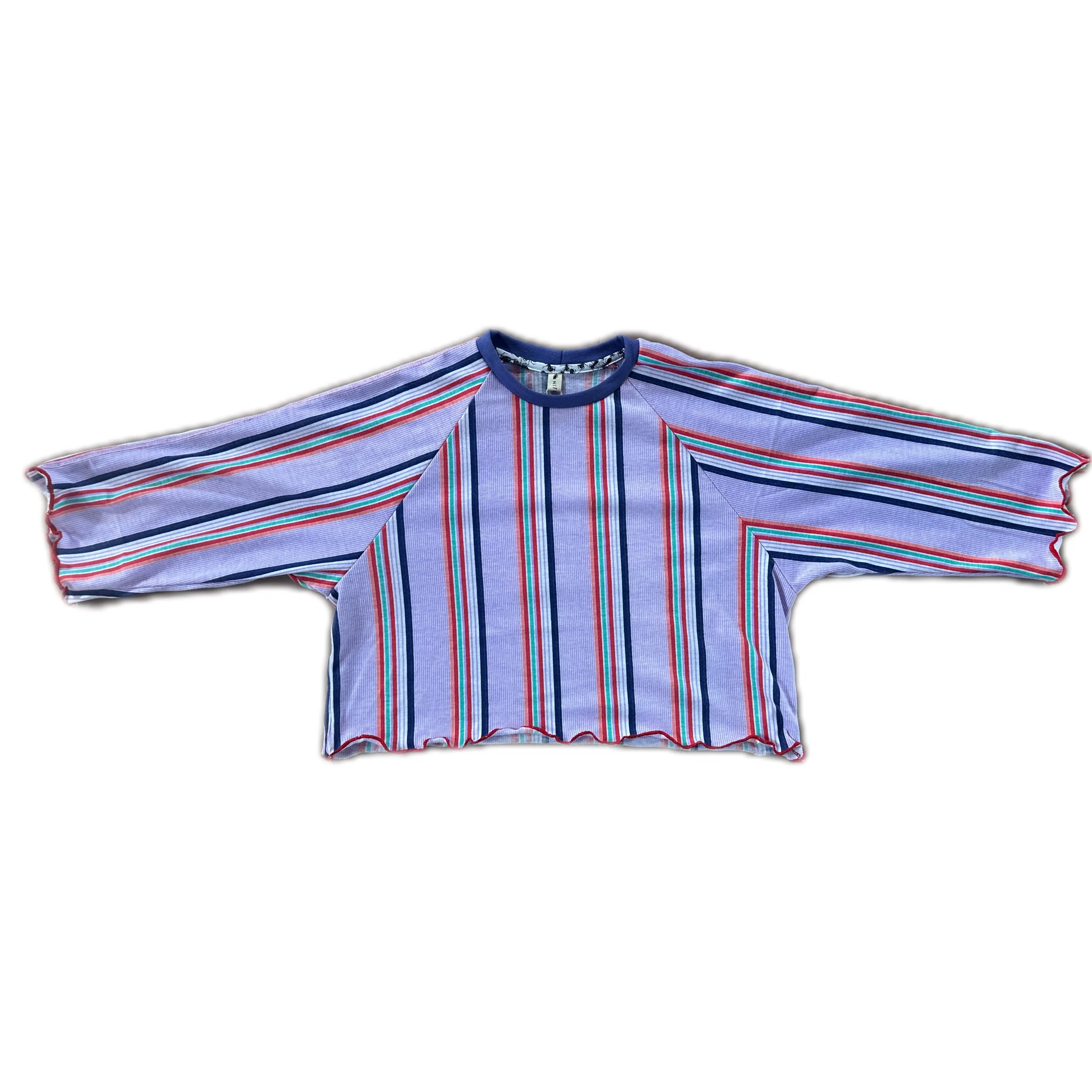 SMALL Crop Raglan Top