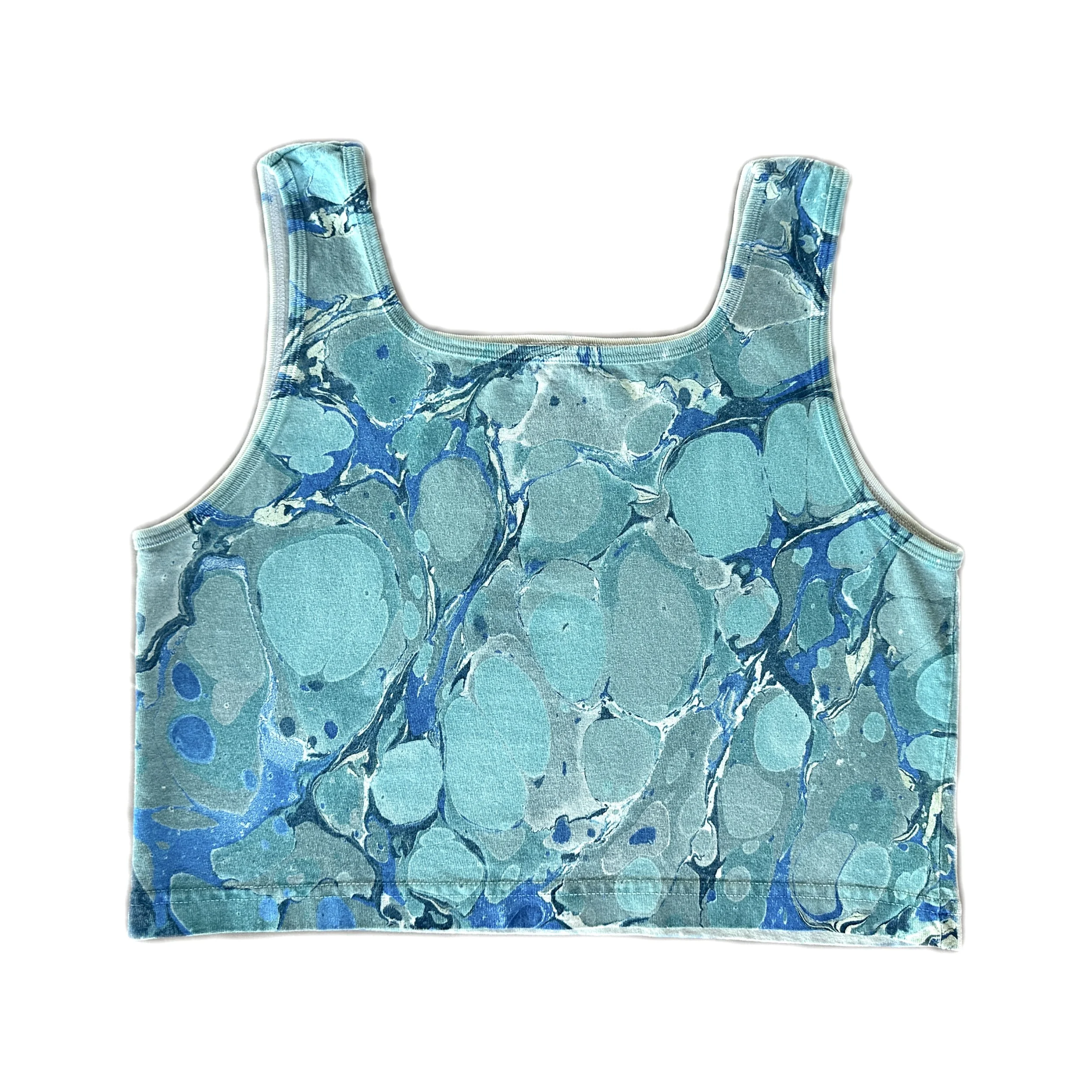 LARGE Crop Tank JEAN BLUES