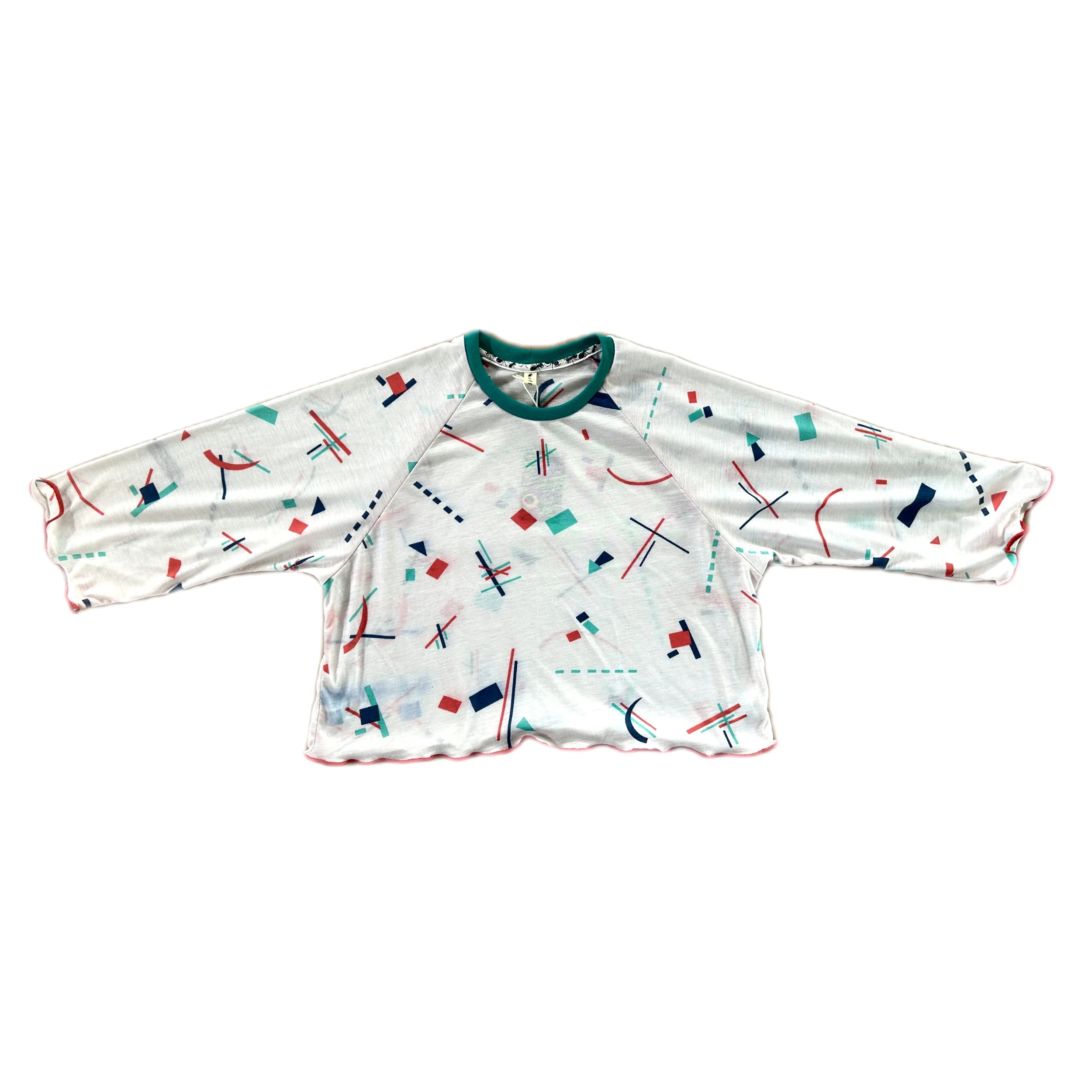 S/M Crop Raglan Top