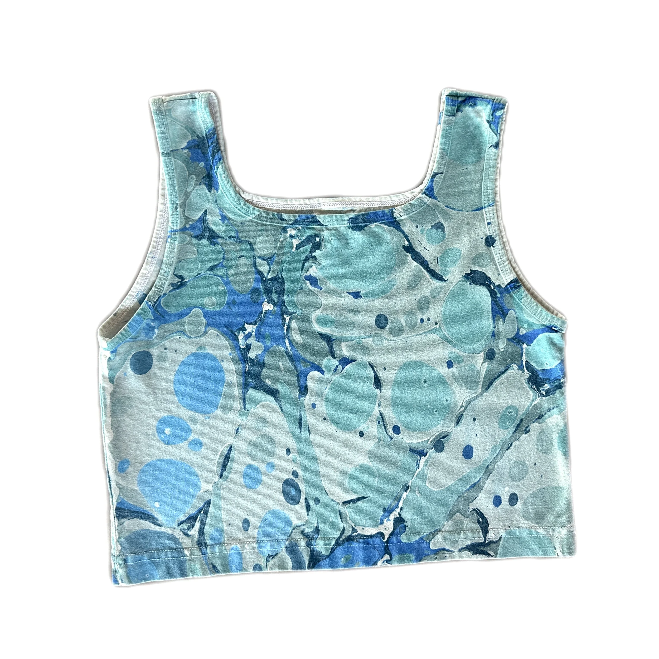 SMALL Crop Tank JEAN BLUES