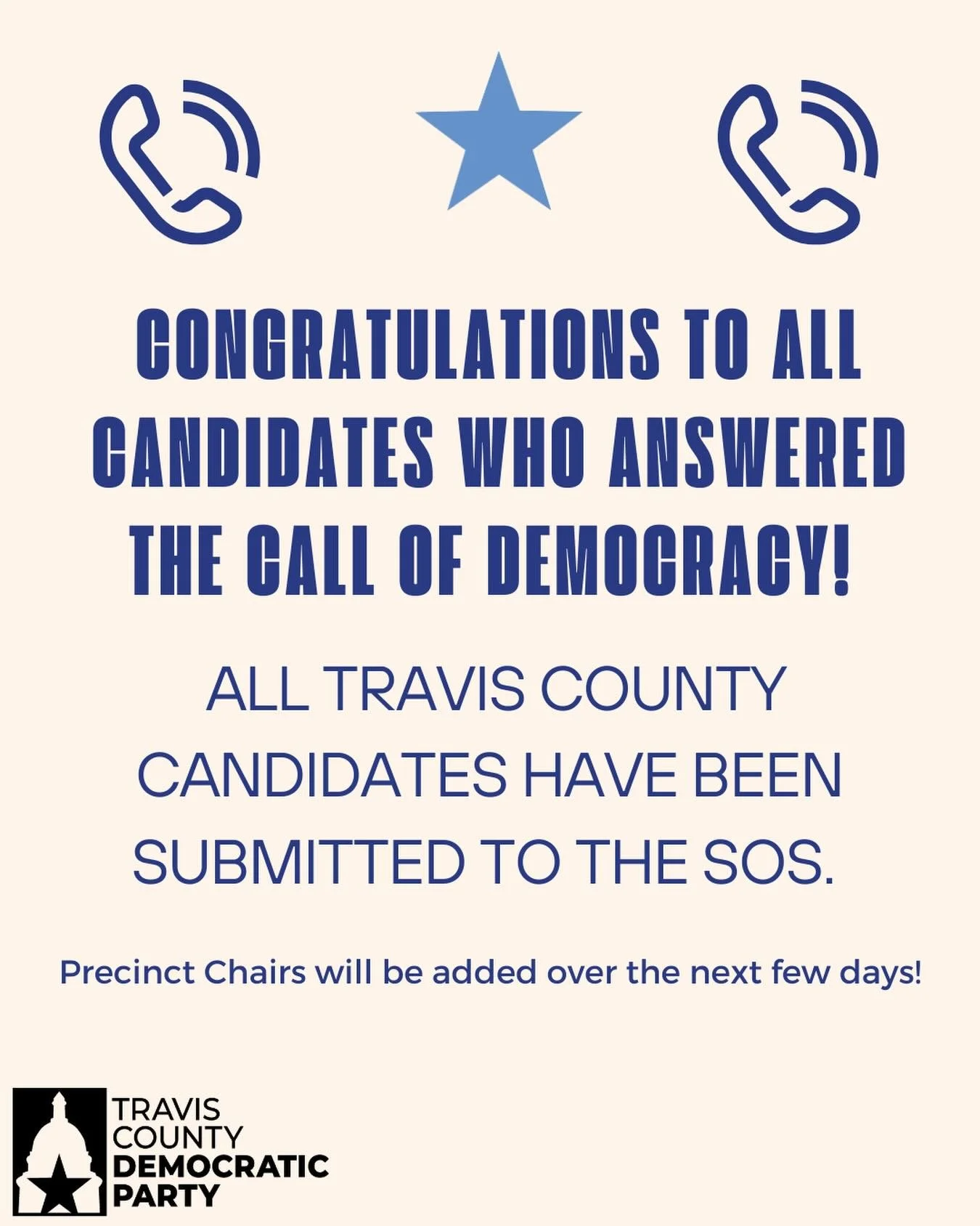 Filing has closed. Congratulations to everyone who has answered the call to democracy! 🎉