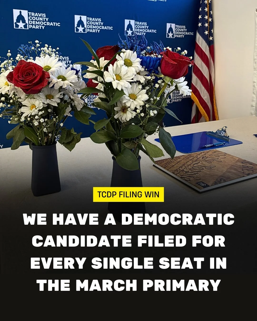 Despite the uncertainty of the court decisions and newly drawn Congressional maps forcing the county to redraw its maps 4 days before the end of the filing period&hellip; we made it! 

Congratulations to all the candidates, their families and support