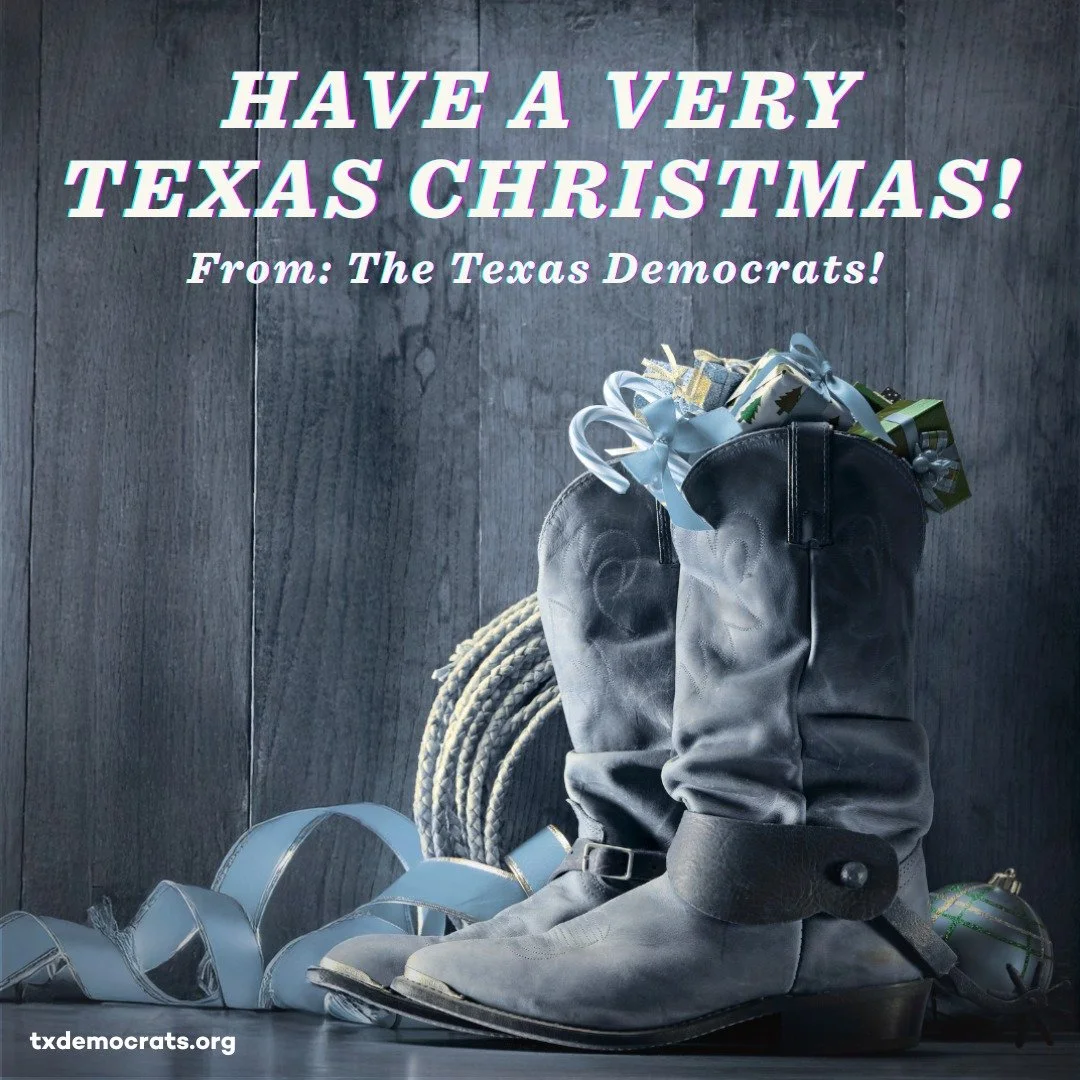Merry Christmas to all of the Texans who celebrate Christmas across our great state. Wishing y&rsquo;all a joy, peace, and safety this holiday season! 
#Christmas #Texas #TexasDemocrats #TravisCountyDemocrats #HappyHolidays