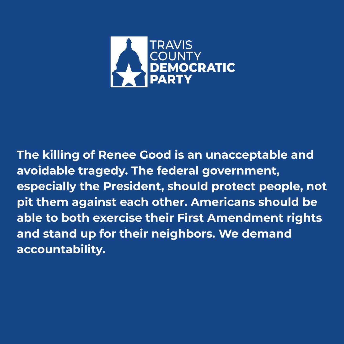 We demand accountability.