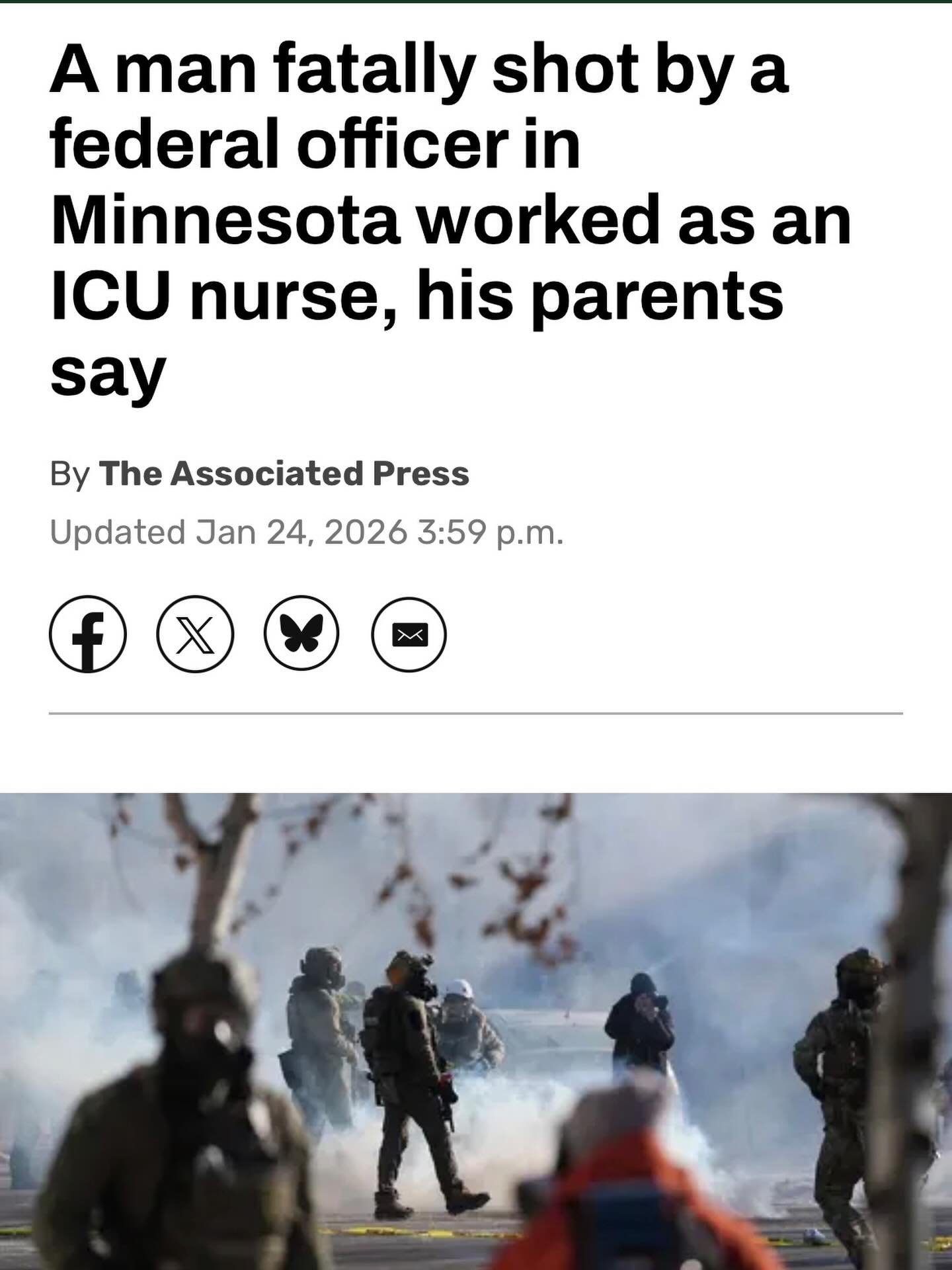 The root cause of this is President Trump terrorizing communities by flooding ICE into neighborhoods, creating a powderkeg. These tragedies could be avoided if Trump stops these ICE operations in our communities.