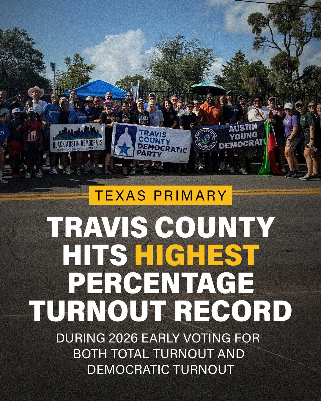 A historic show of force. 

Tomorrow is Election Day. YOUR last chance to vote in the Texas Democratic Primary.  Don't let us down. 💙