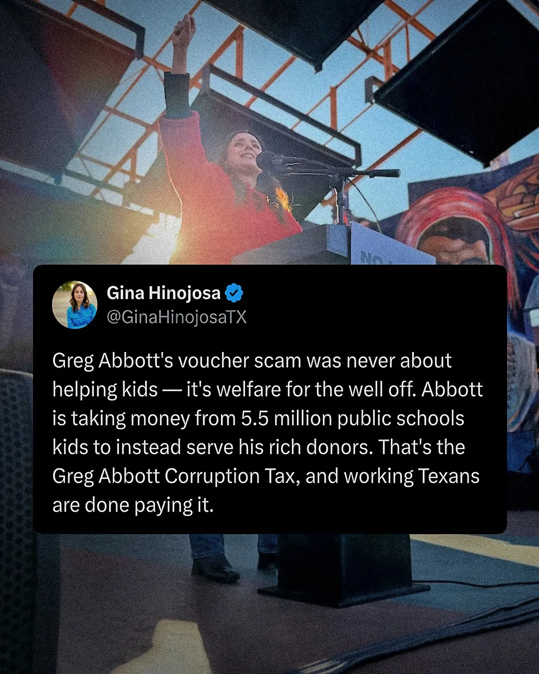 We're done paying Abbott's Corruption Tax.