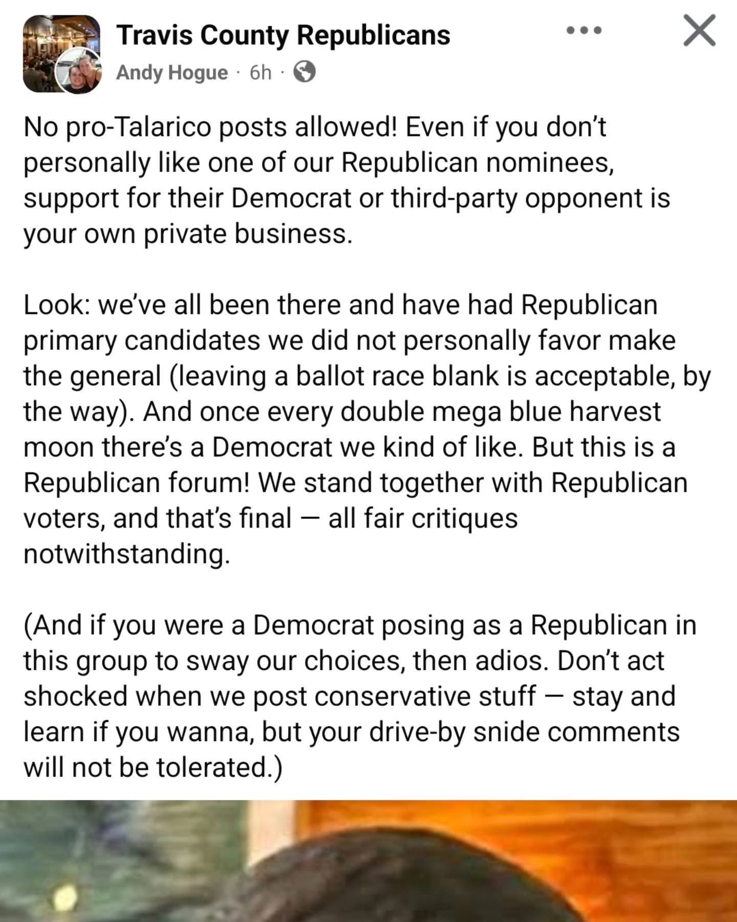 It's no coincidence that Talarico is "a double mega blue harvest moon". Even Republicans know that James is the real deal. If you are also tired of corrupt, billionaire bought politicians and happen to be one of those Republicans, know that