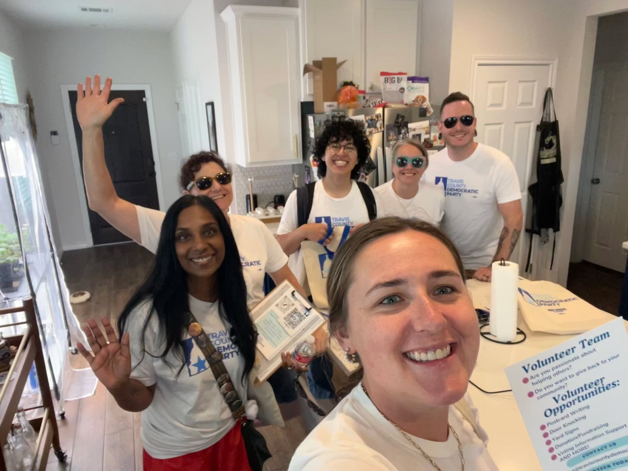 The East Travis super precinct was out block walking yesterday! They were signing up volunteers, listening to the issues impacting families and making sure everyone is registered to vote. 

Travis County Democrats will continue to show up until Novem