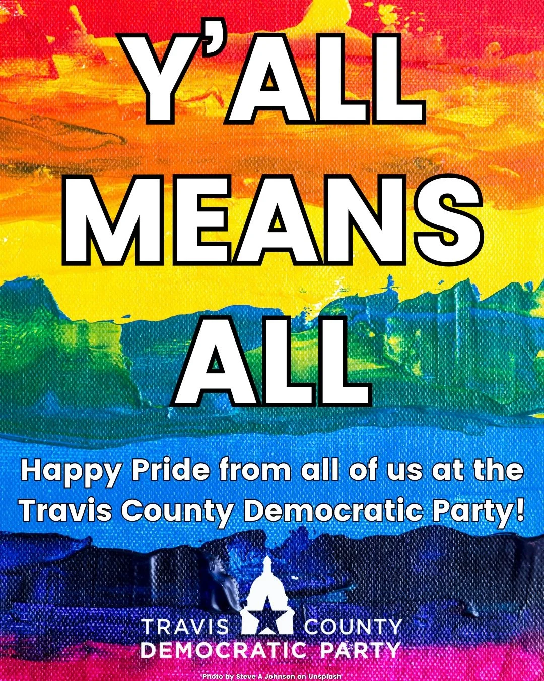 To our fellow LGBTQ+ Texans, 🎉🏳️&zwj;🌈Happy Pride🏳️&zwj;🌈🎉 and stay safe!