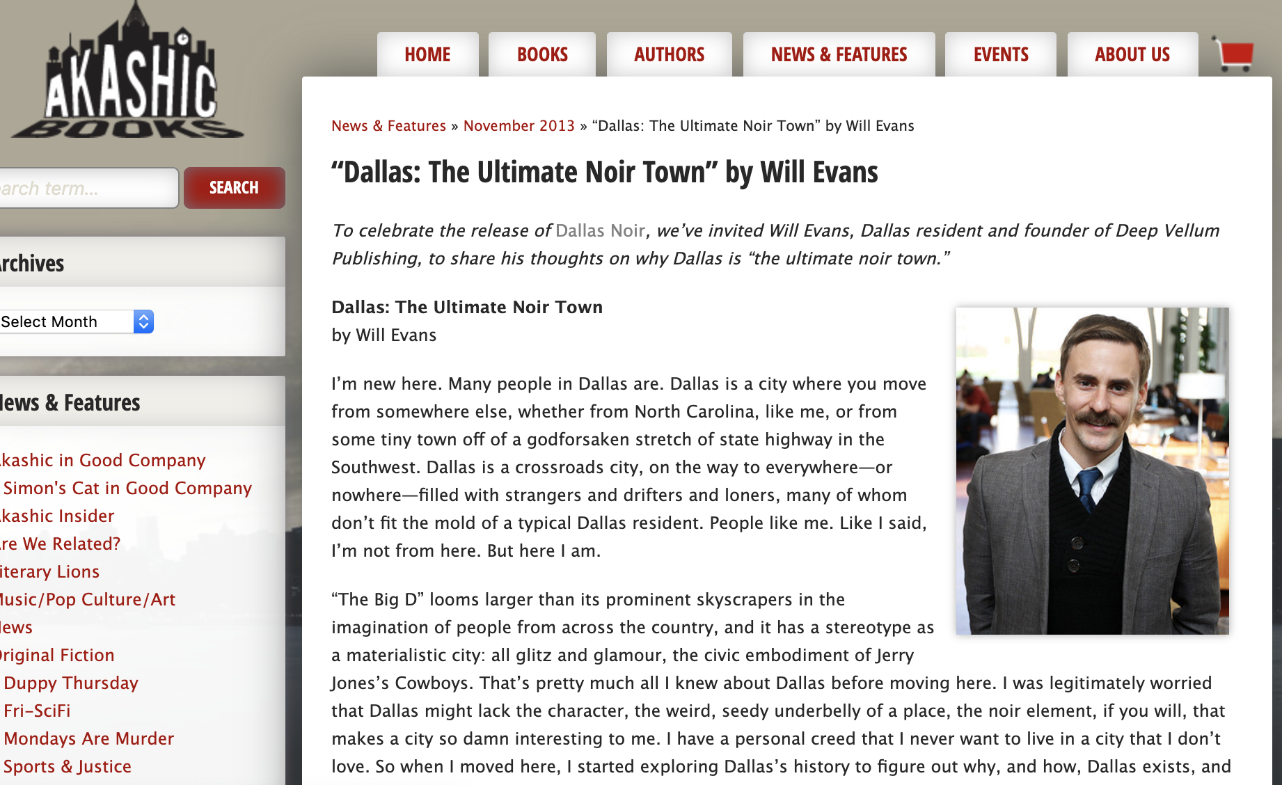 Dallas Noir &amp; Donations Accepted &amp; Drenka Willen 