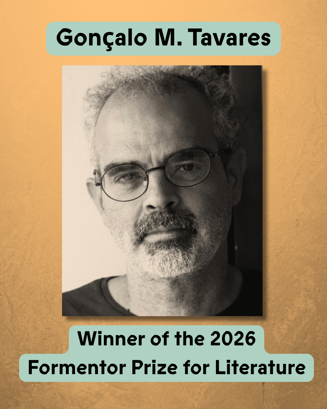 Gonçalo M. Tavares Wins Formentor Prize for Literature