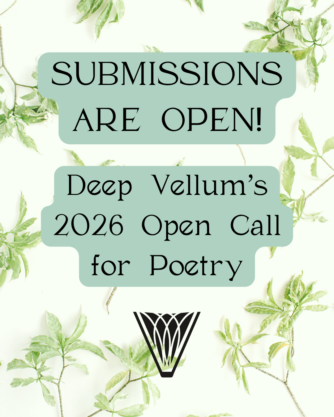 Submissions Are Open! Deep Vellum's 2026 Open Call for Poetry Begins April 1st